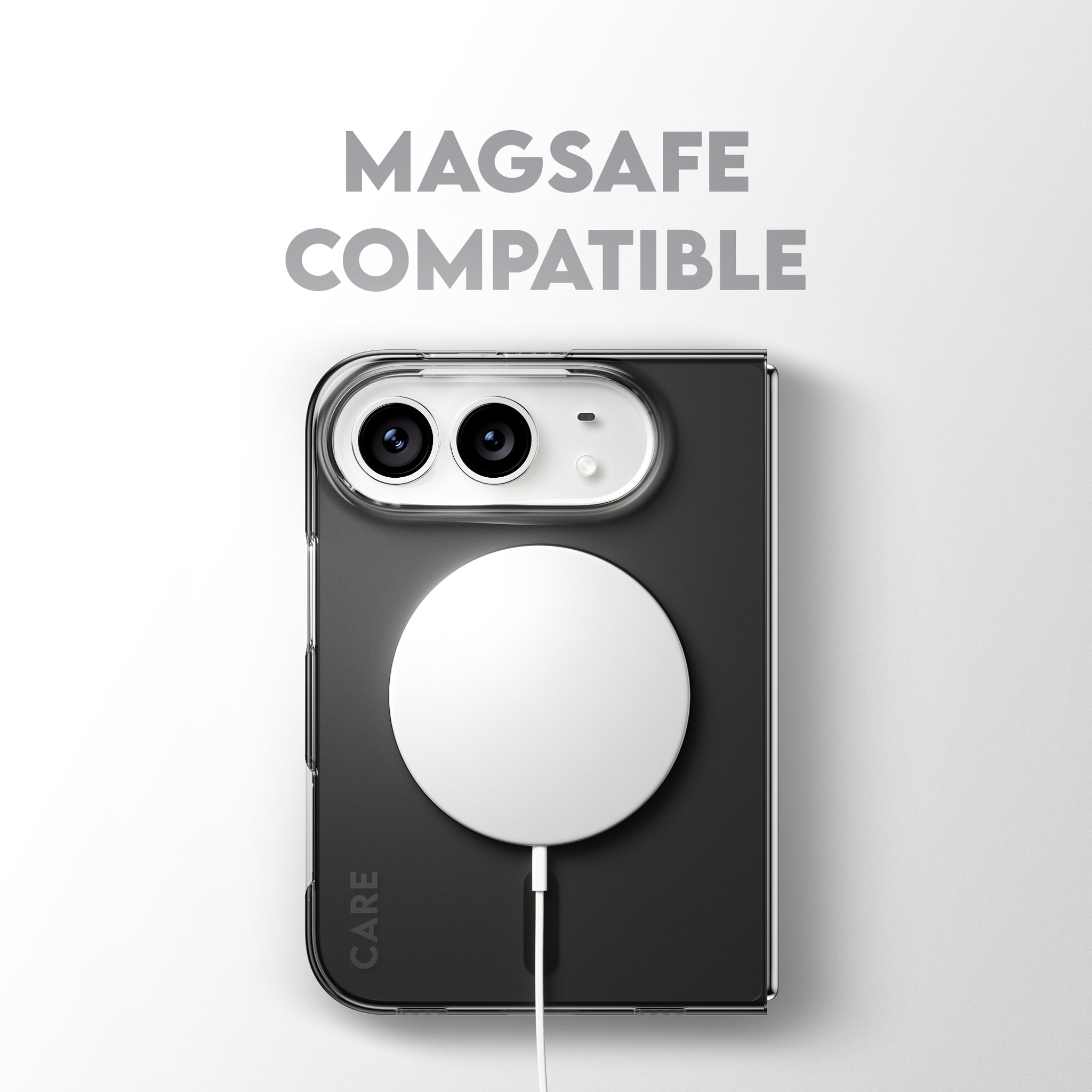 CARE™ by PanzerGlass® SL1M Case Transparent m. Weiss MagSafe iPhone Duo