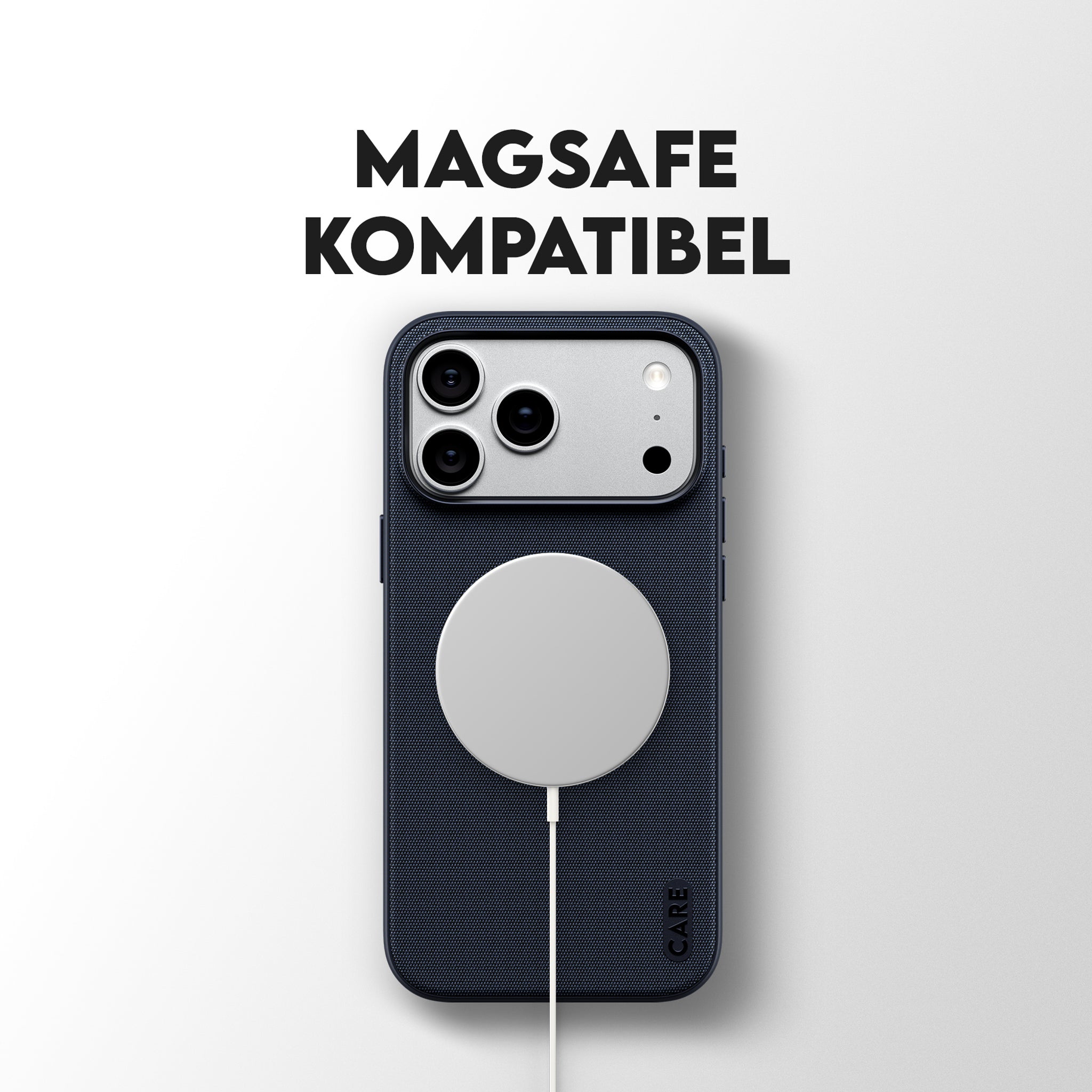 CARE™ by PanzerGlass® Fusion Fabric Case Blau m. MagSafe iPhone 18 Pro Max | 17 Pro Max