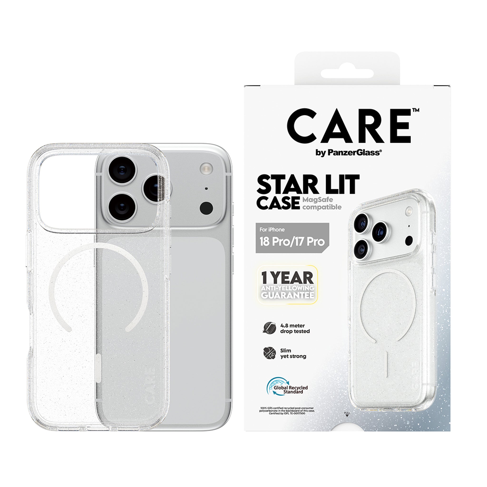 CARE™ by PanzerGlass® Star Lit Case m. MagSafe iPhone 18 Pro | 17 Pro