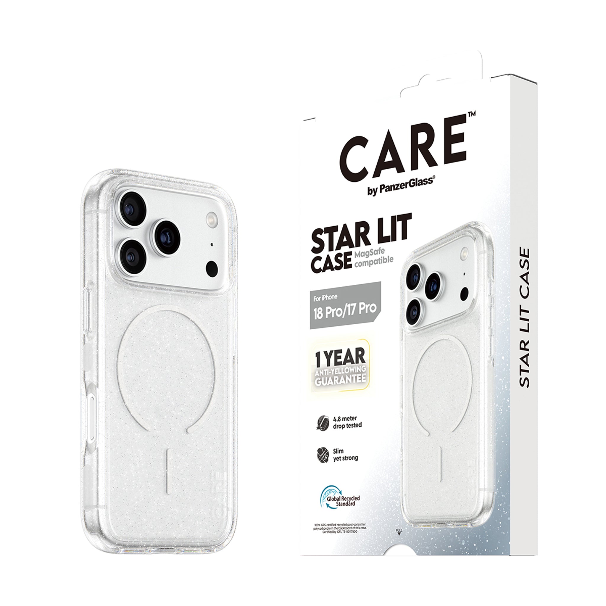 CARE™ by PanzerGlass® Star Lit Case m. MagSafe iPhone 18 Pro | 17 Pro