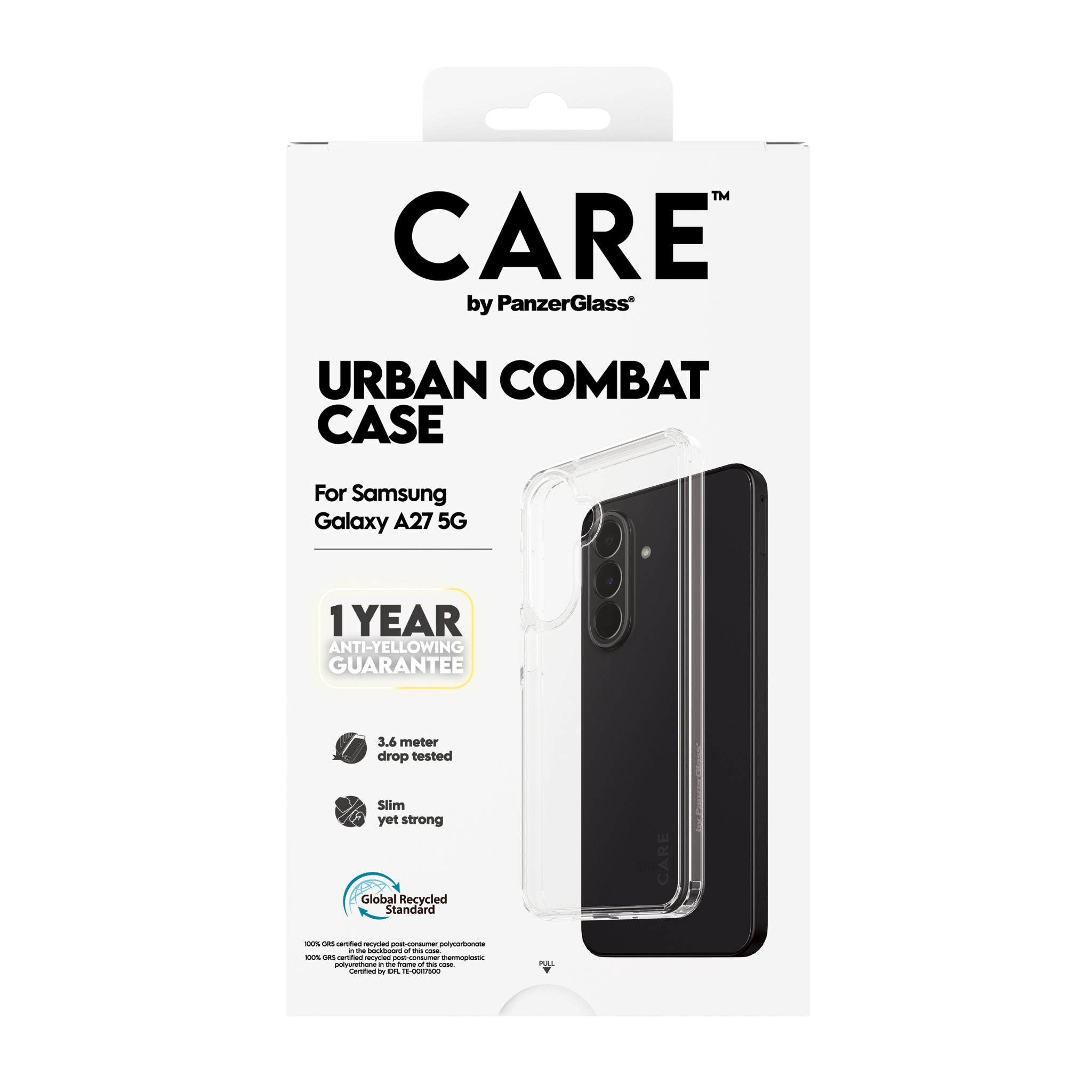 CARE™ by PanzerGlass® Urban Combat Case Transparent m. Clear Frame Samsung Galaxy A27