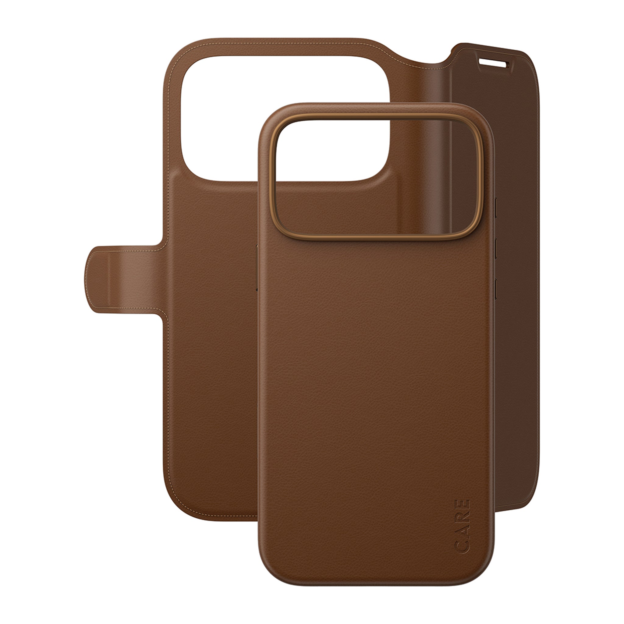 CARE™ by PanzerGlass® Tango 2-in-1 Wallet Case Braun m. MagSafe iPhone 18 Pro Max | 17 Pro Max