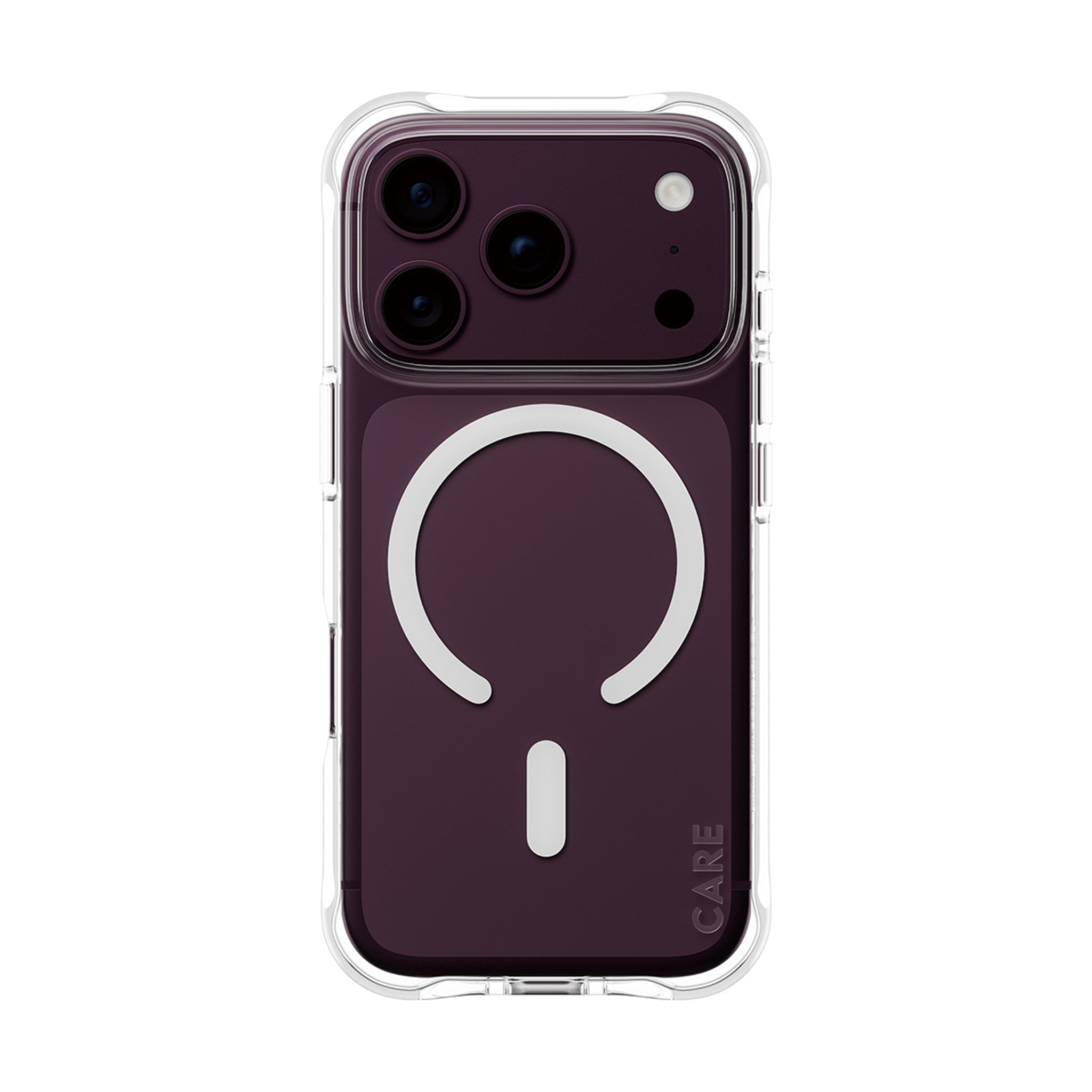 CARE™ by PanzerGlass® Samba Case Transparent m. Weiss MagSafe iPhone 18 Pro | 17 Pro