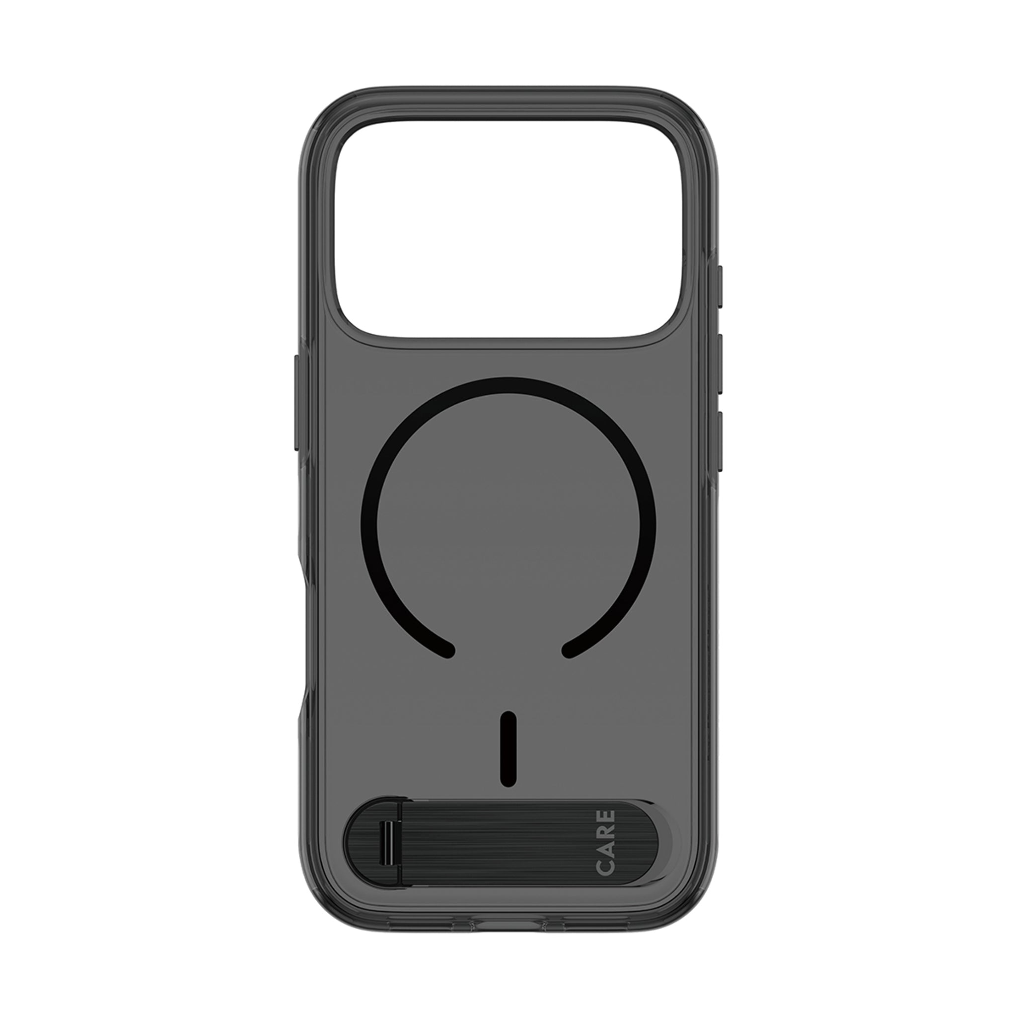 CARE™ by PanzerGlass® Kickstand Case Smokey m. Schwarz MagSafe iPhone 18 Pro | 17 Pro