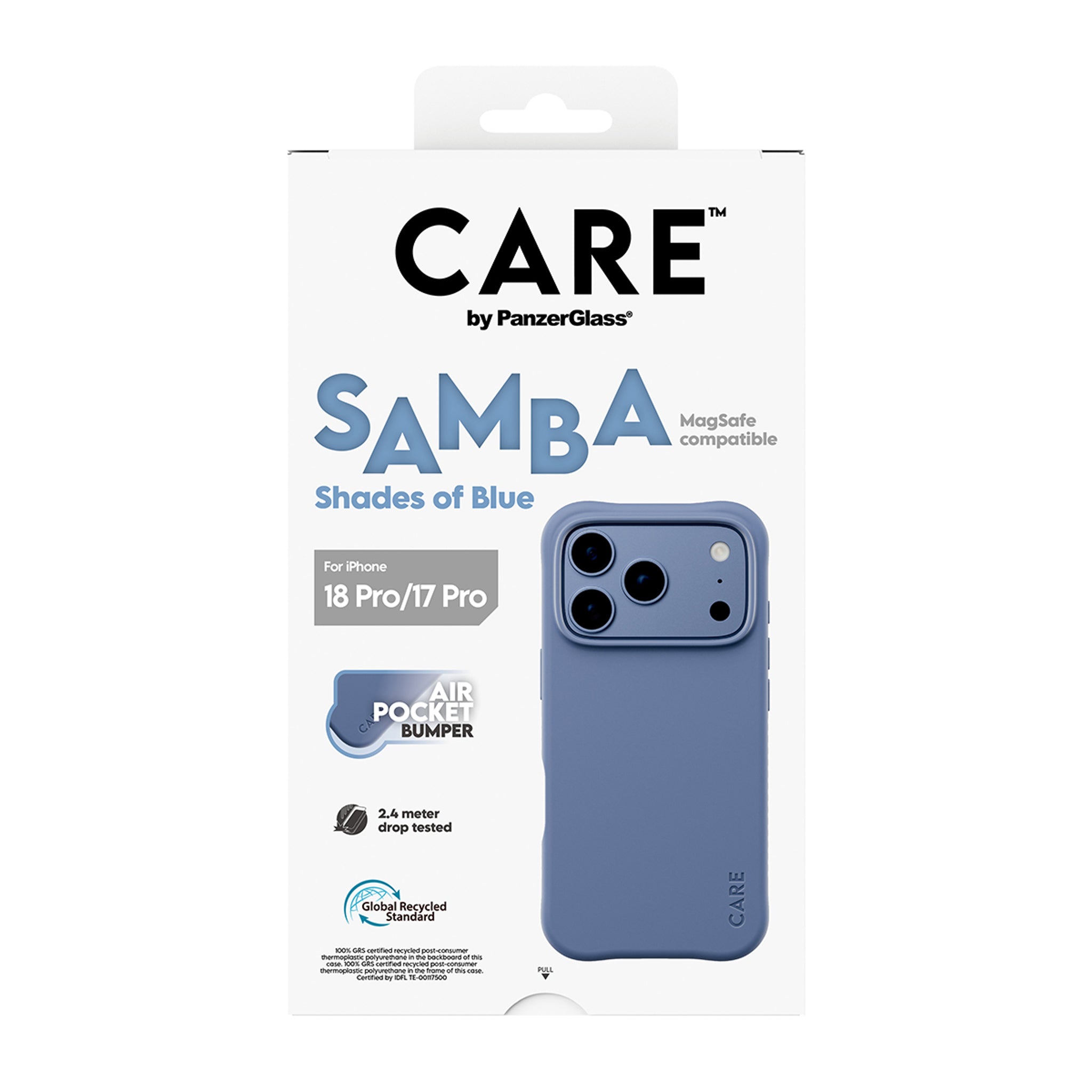 CARE™ by PanzerGlass® Samba Case Shades of Blue m. MagSafe iPhone 18 Pro | 17 Pro