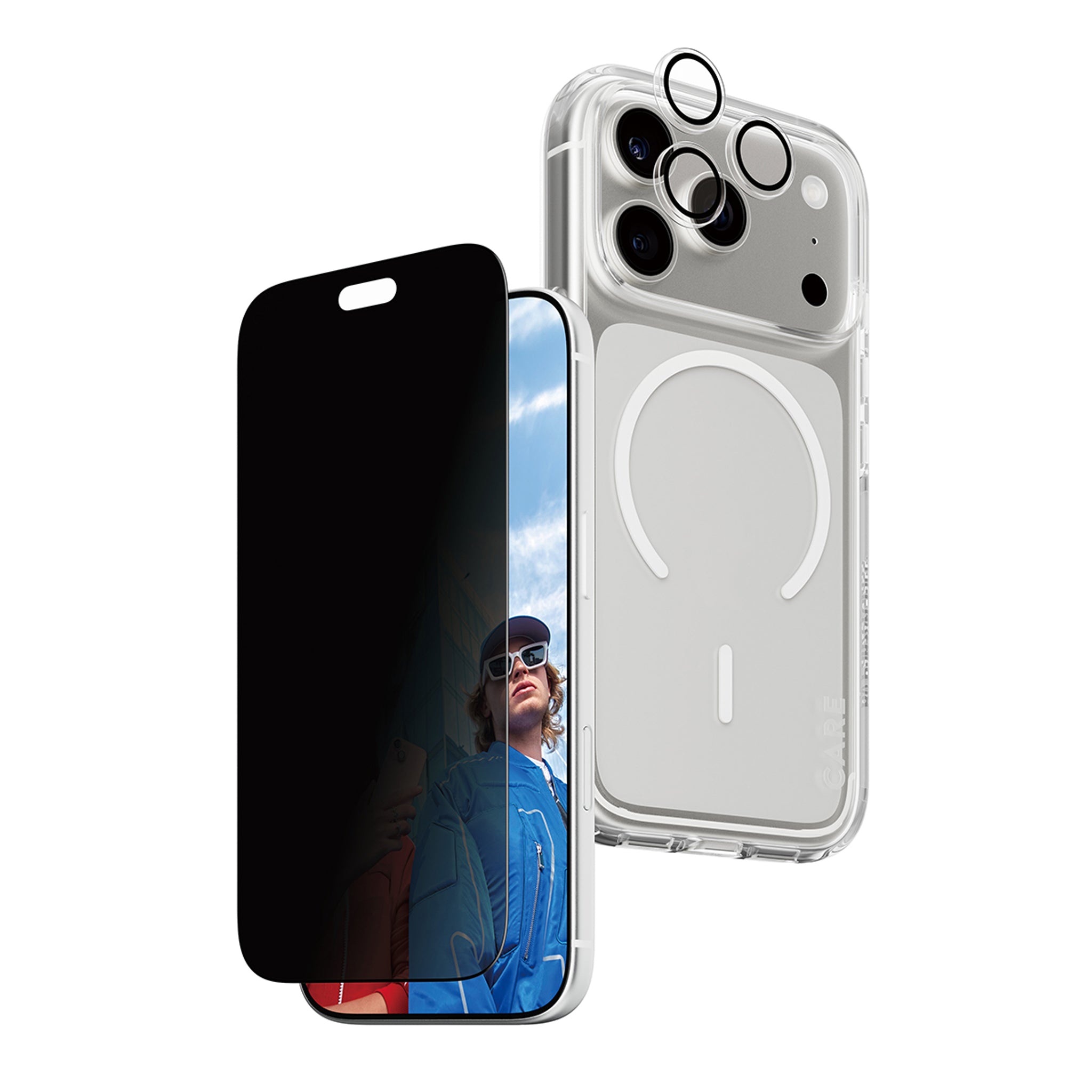 PanzerGlass® | CARE™ by PanzerGlass® Privacy Flagship 3-in-1 Set iPhone 18 Pro