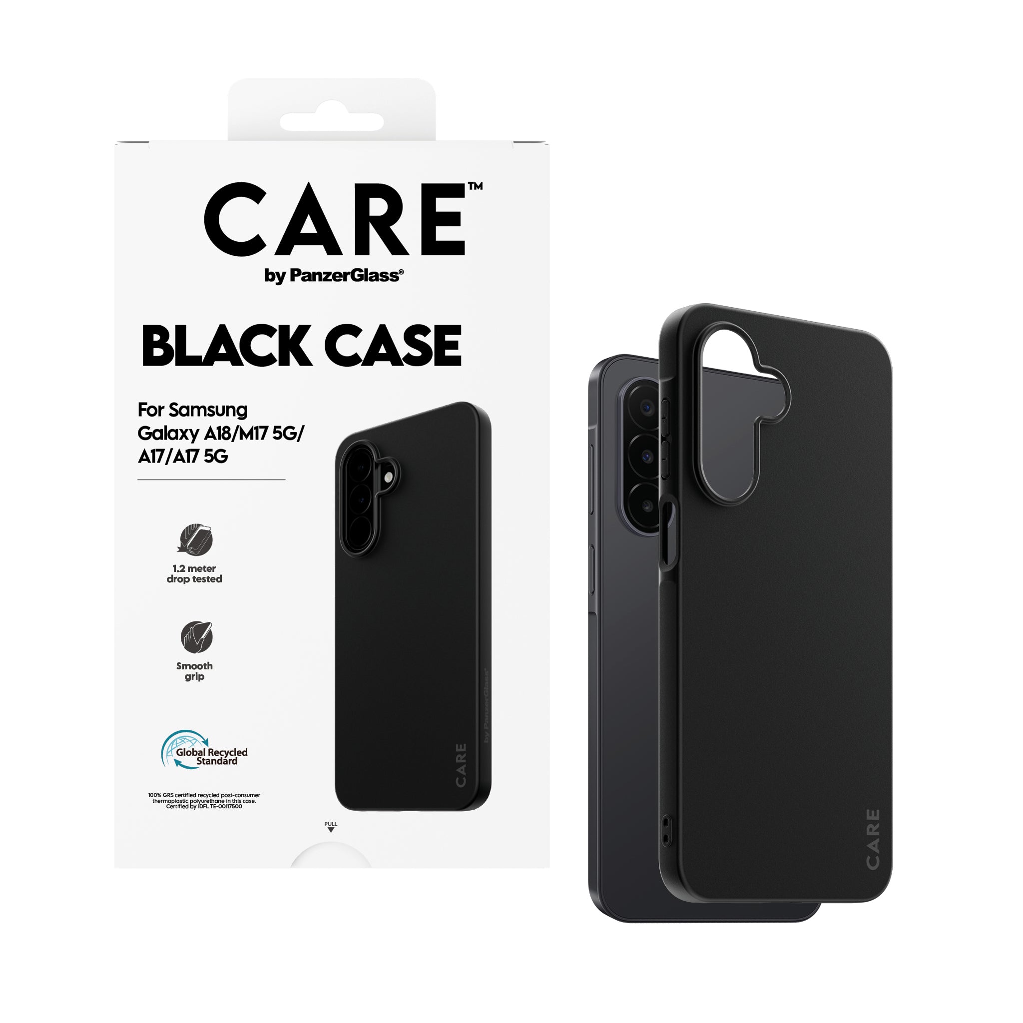 CARE™ by PanzerGlass® TPU Case Schwarz Samsung Galaxy M17 5G | A17 | A17 5G