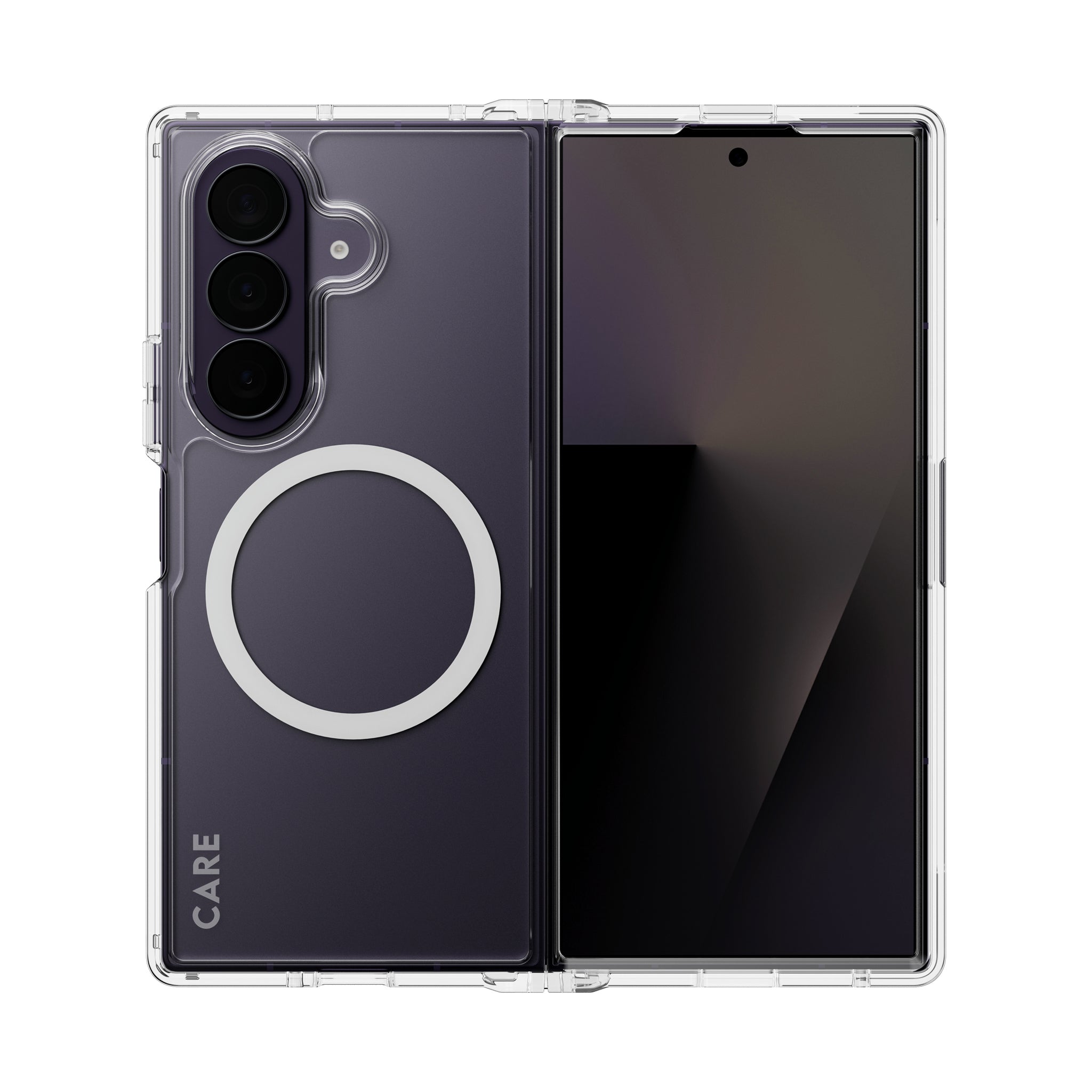 CARE™ by PanzerGlass® Urban Combat Case Transparent m. Weiss Qi Samsung Galaxy new Fold7 Ultra | Fold7 