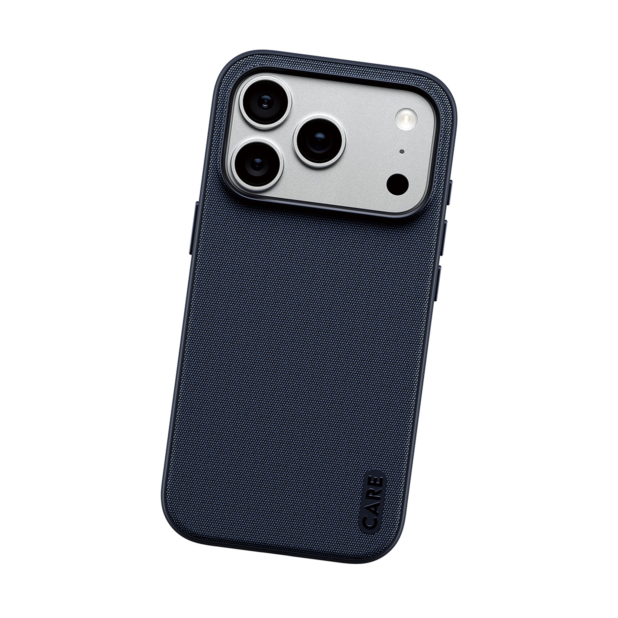 CARE™ by PanzerGlass® Fusion Fabric Case Blau m. MagSafe iPhone 18 Pro | 17 Pro