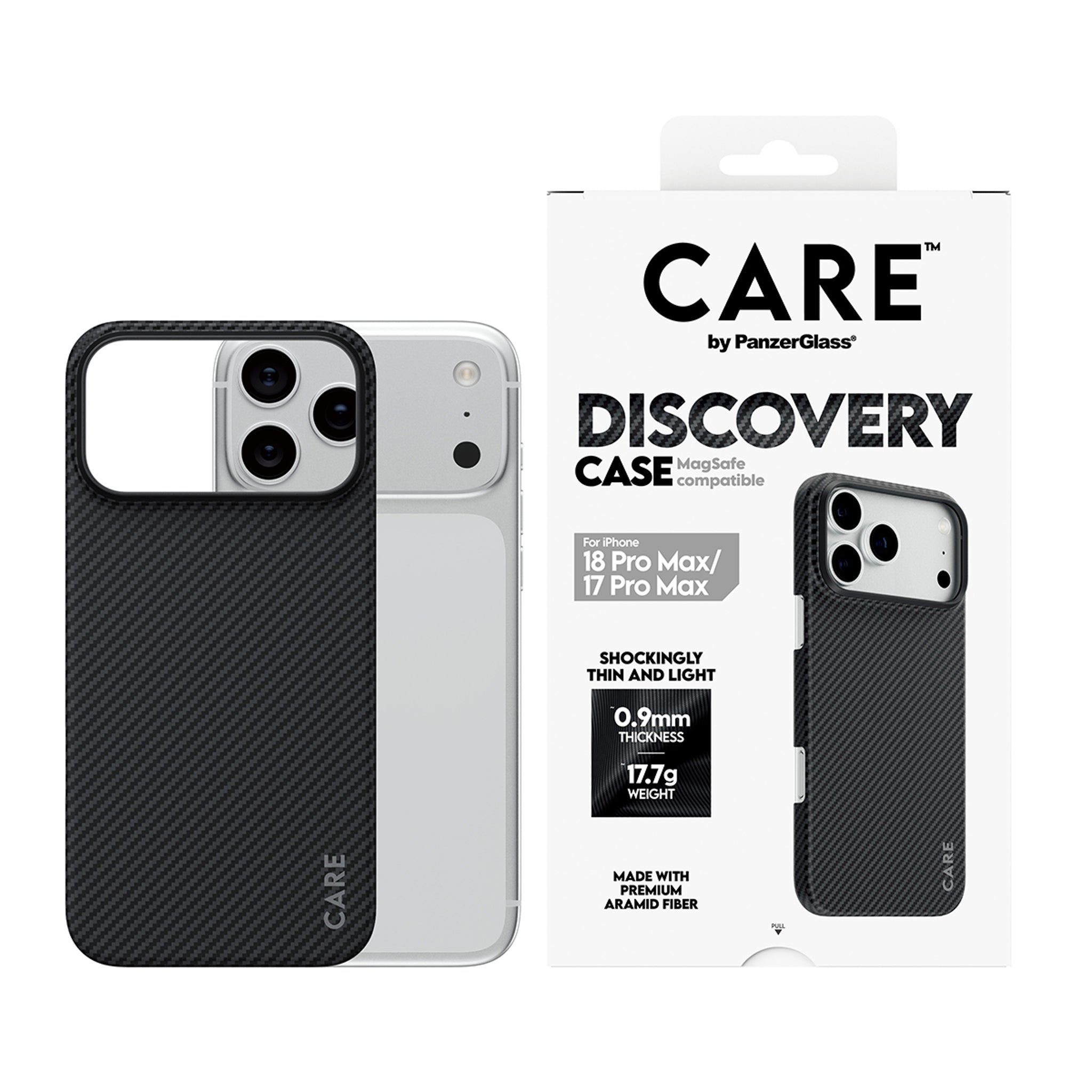 CARE™ by PanzerGlass® Discovery Case Schwarz & Grau m. MagSafe iPhone 18 Pro Max | 17 Pro Max