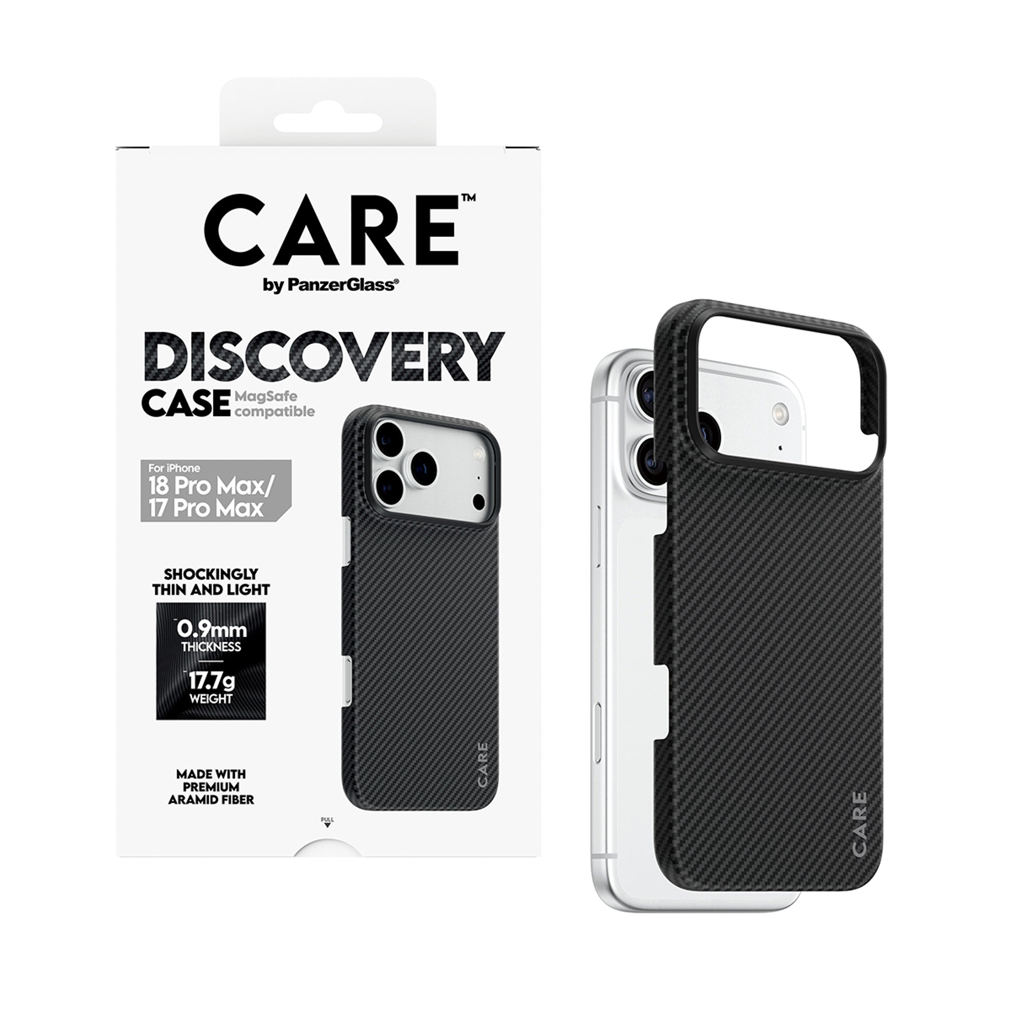 CARE™ by PanzerGlass® Discovery Case Schwarz & Grau m. MagSafe iPhone 18 Pro Max | 17 Pro Max
