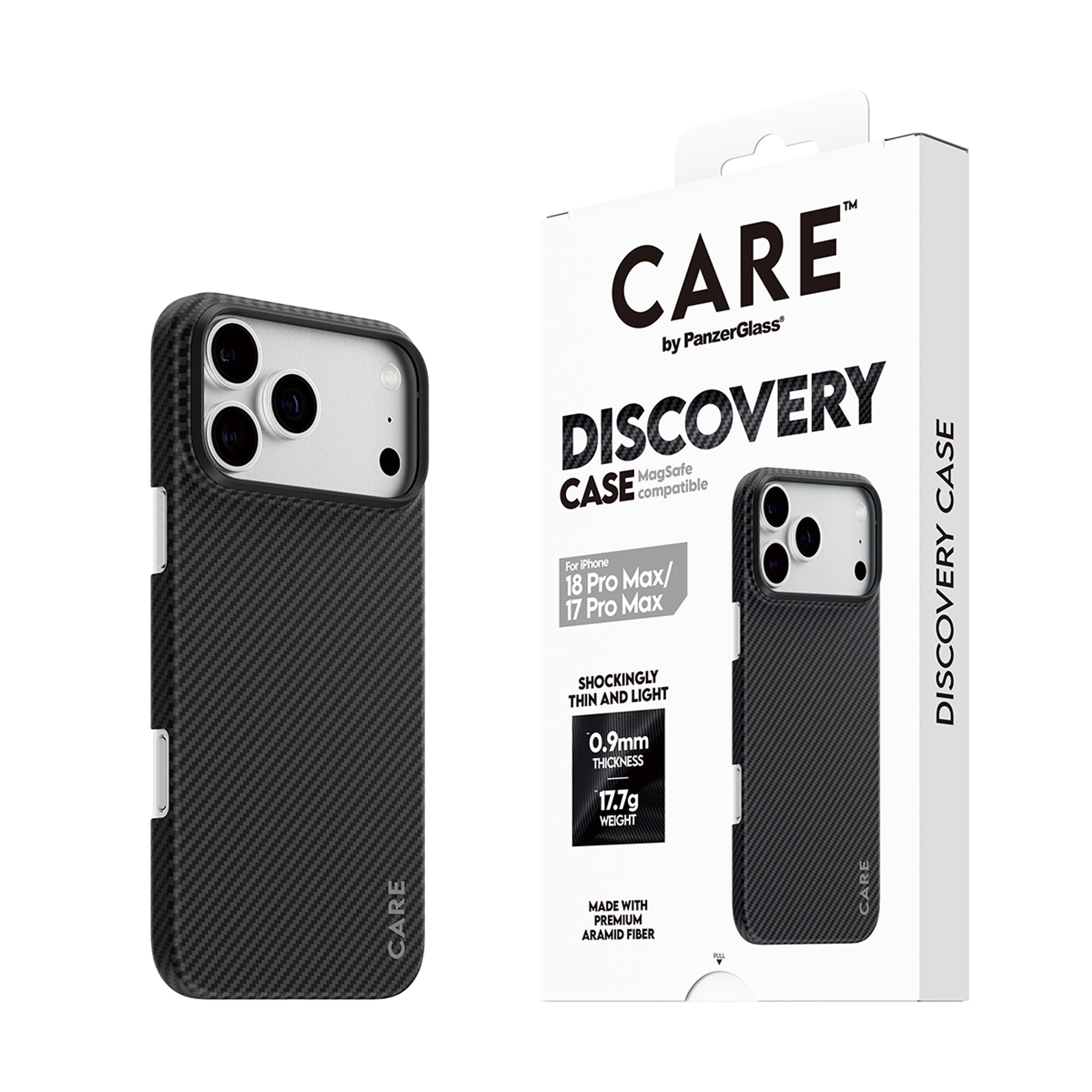 CARE™ by PanzerGlass® Discovery Case Schwarz & Grau m. MagSafe iPhone 18 Pro Max | 17 Pro Max