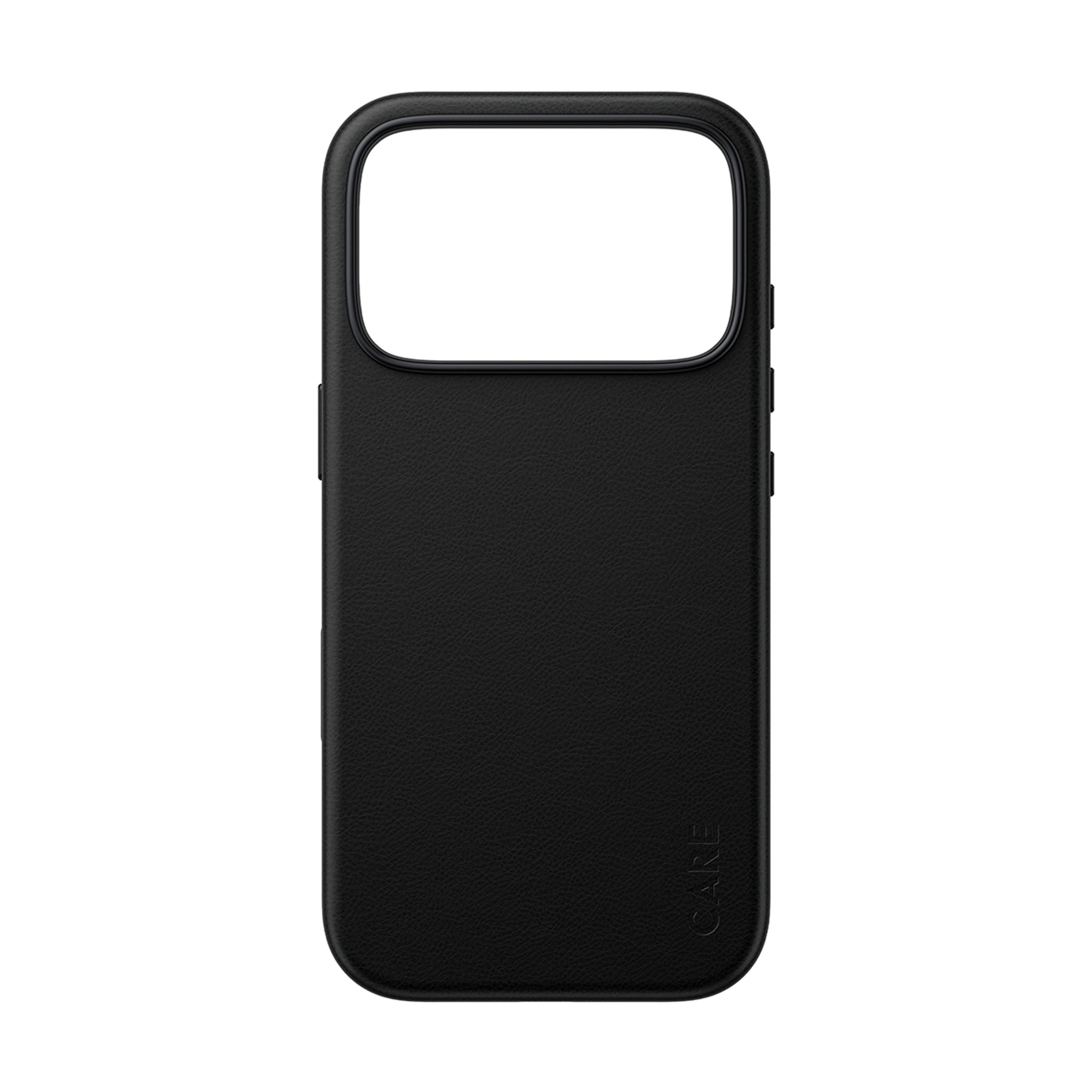 CARE™ by PanzerGlass® Solo Vegan Leather Case Schwarz m. MagSafe iPhone 18 Pro | 17 Pro