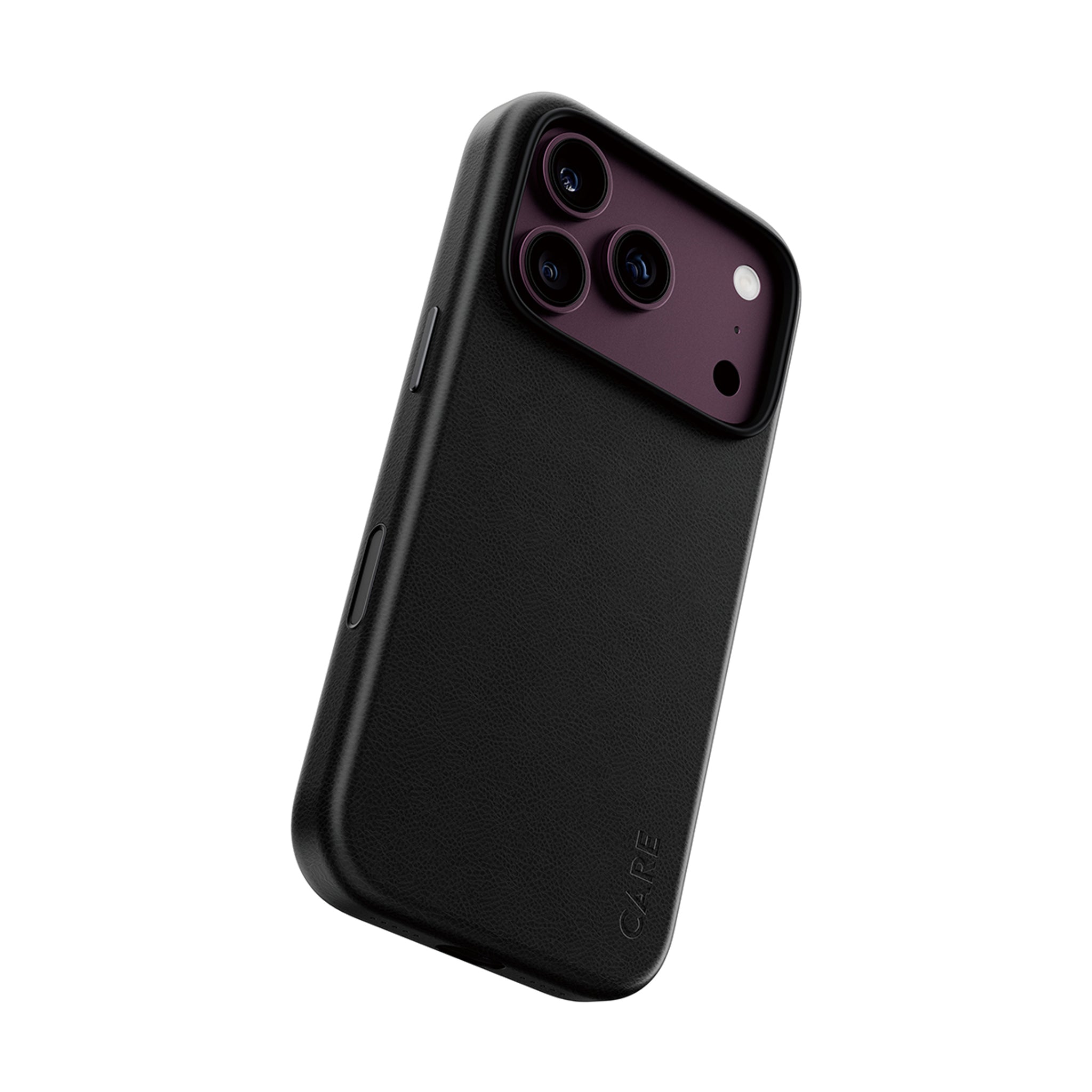 CARE™ by PanzerGlass® Solo Vegan Leather Case Schwarz m. MagSafe iPhone 18 Pro | 17 Pro