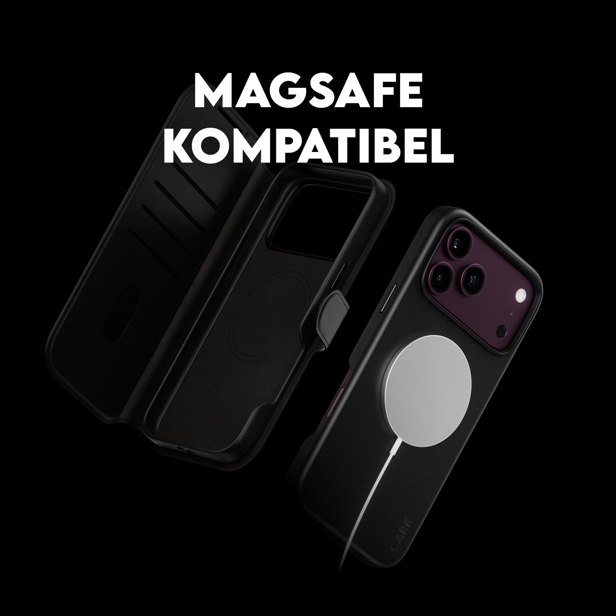 CARE™ by PanzerGlass® Tango 2-in-1 Wallet Case Schwarz m. MagSafe iPhone 18 Pro Max | 17 Pro Max