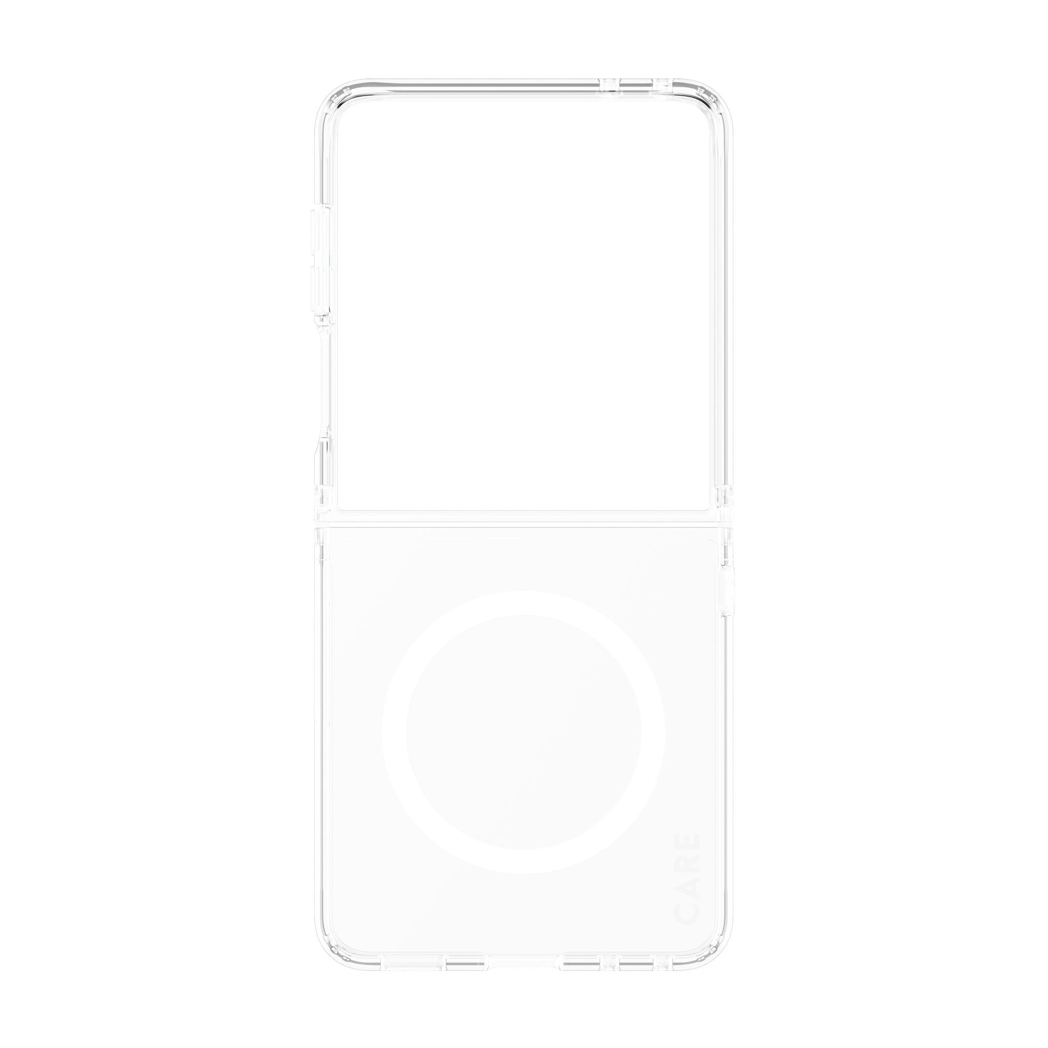 CARE™ by PanzerGlass® Urban Combat Case Transparent m. Weiss Qi Samsung Galaxy Z Flip7 | new Z Flip7