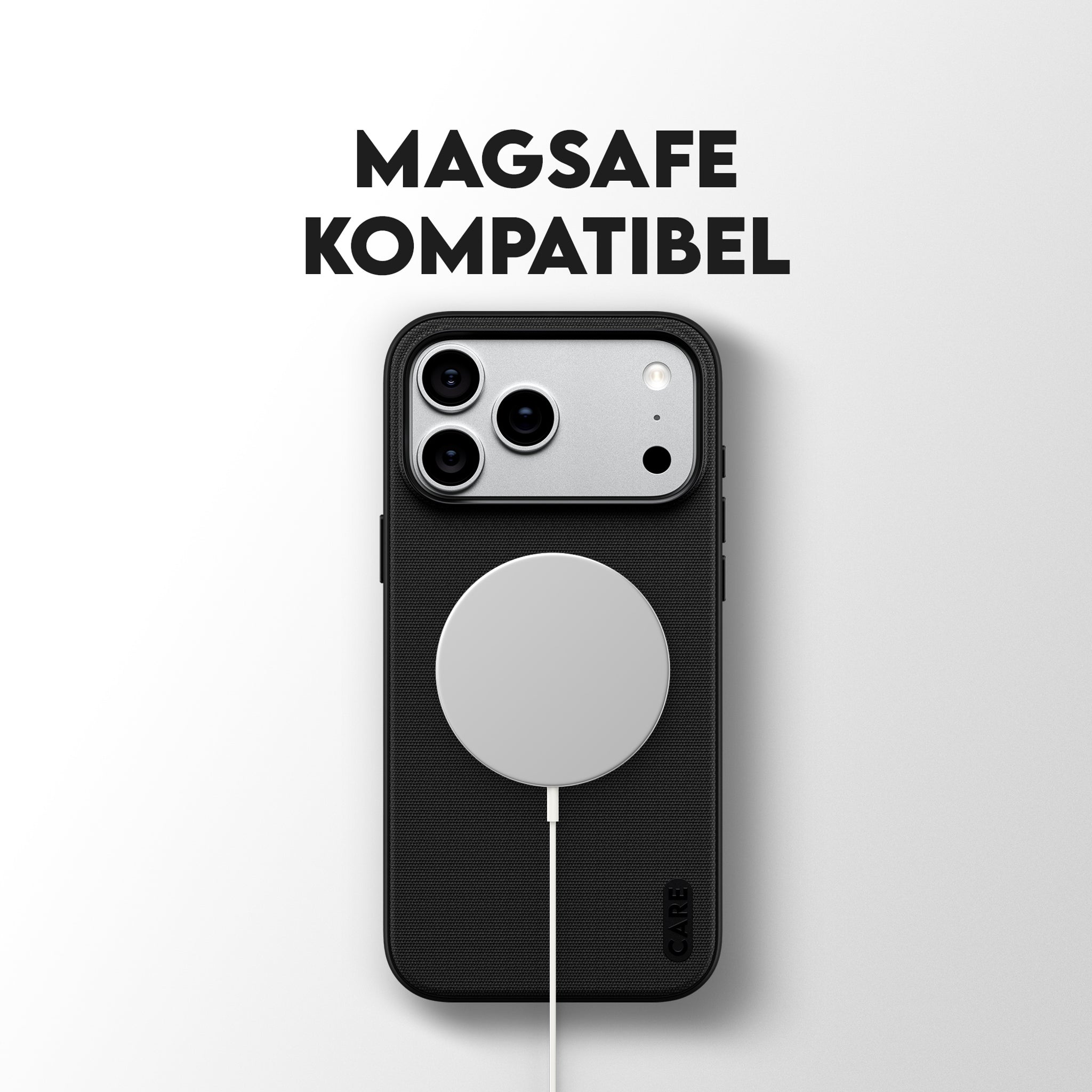 CARE™ by PanzerGlass® Fusion Fabric Case Schwarz m. MagSafe iPhone 18 Pro Max | 17 Pro Max
