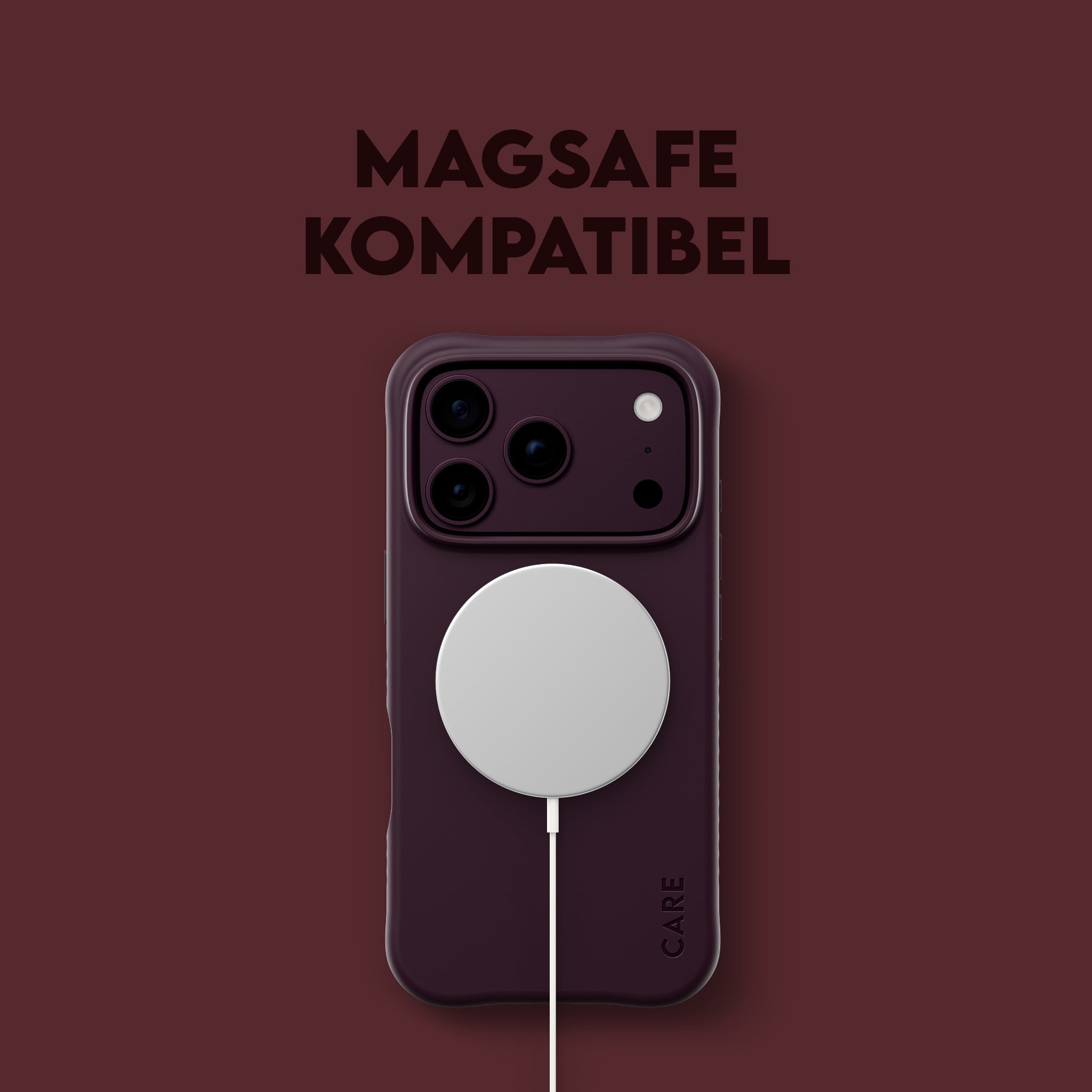 CARE™ by PanzerGlass® Samba Case Dark Cherry m. MagSafe iPhone 18 Pro | 17 Pro