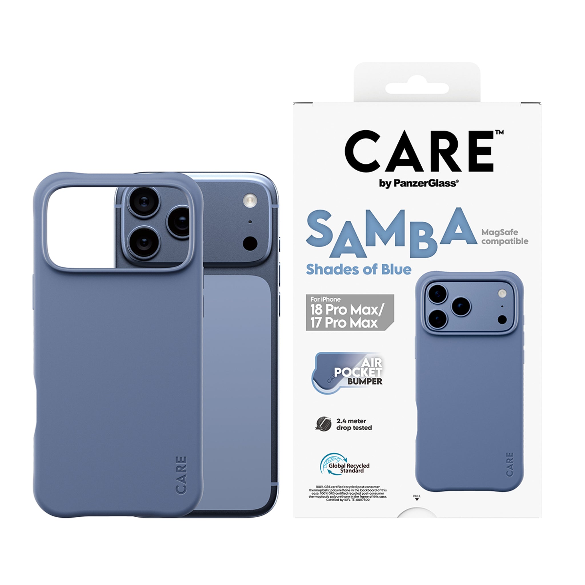 CARE™ by PanzerGlass® Samba Case Shades of Blue m. MagSafe iPhone 18 Pro Max | 17 Pro Max