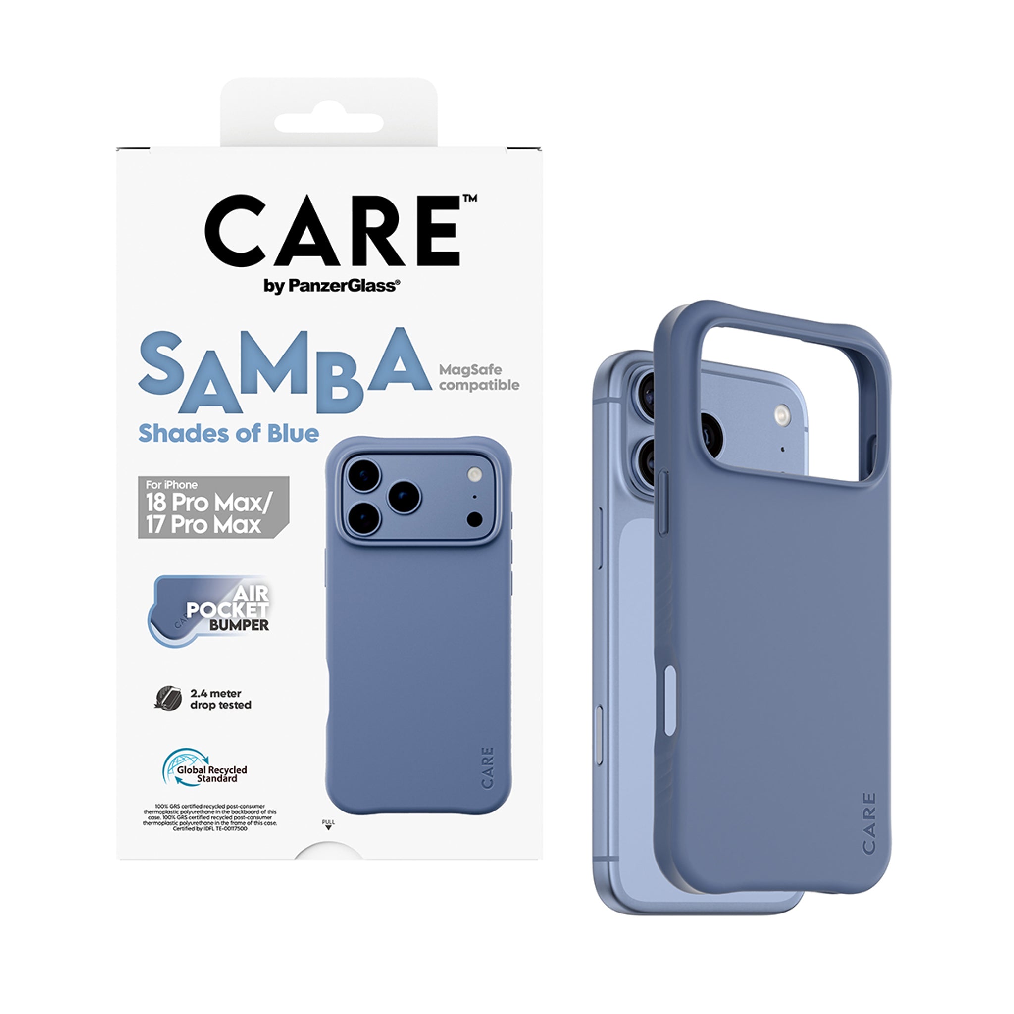 CARE™ by PanzerGlass® Samba Case Shades of Blue m. MagSafe iPhone 18 Pro Max | 17 Pro Max