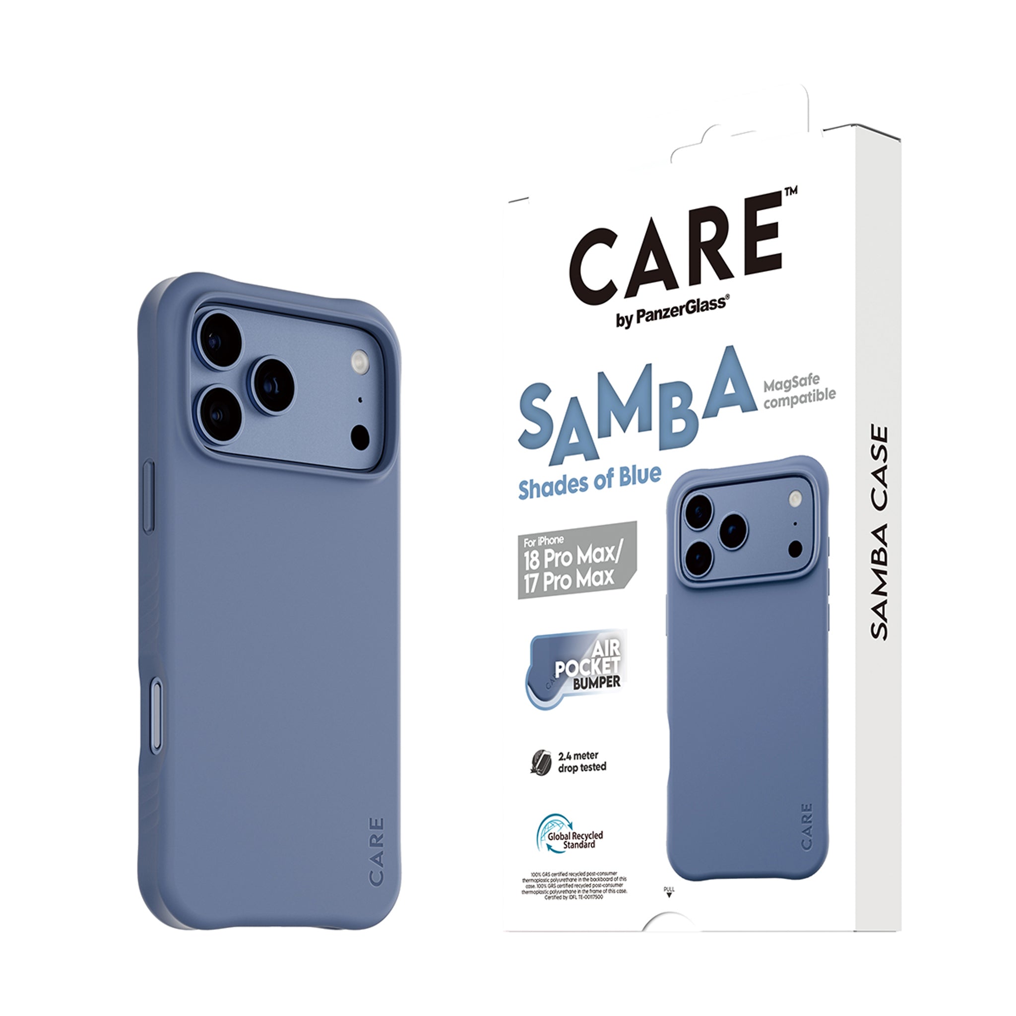 CARE™ by PanzerGlass® Samba Case Shades of Blue m. MagSafe iPhone 18 Pro Max | 17 Pro Max