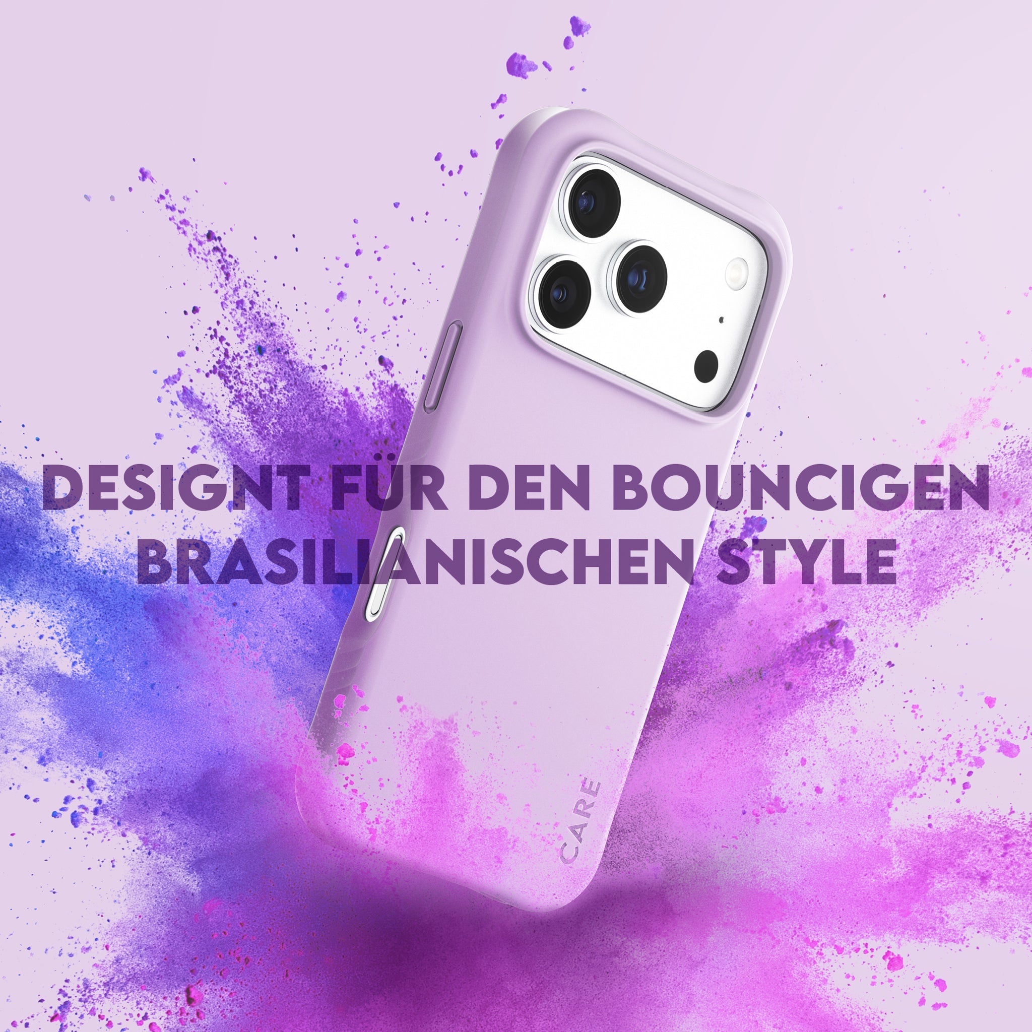 CARE™ by PanzerGlass® Samba Case Rich Lavender m. Weiss MagSafe iPhone 18 Pro | 17 Pro
