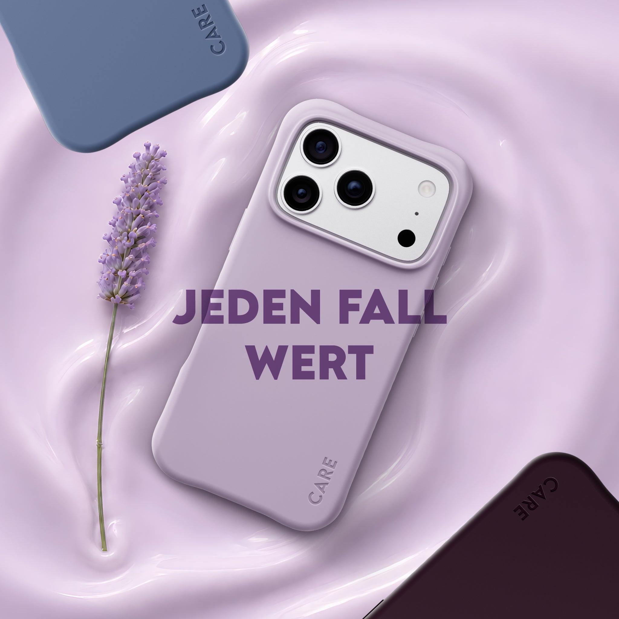 CARE™ by PanzerGlass® Samba Case Rich Lavender m. Weiss MagSafe iPhone 18 Pro | 17 Pro