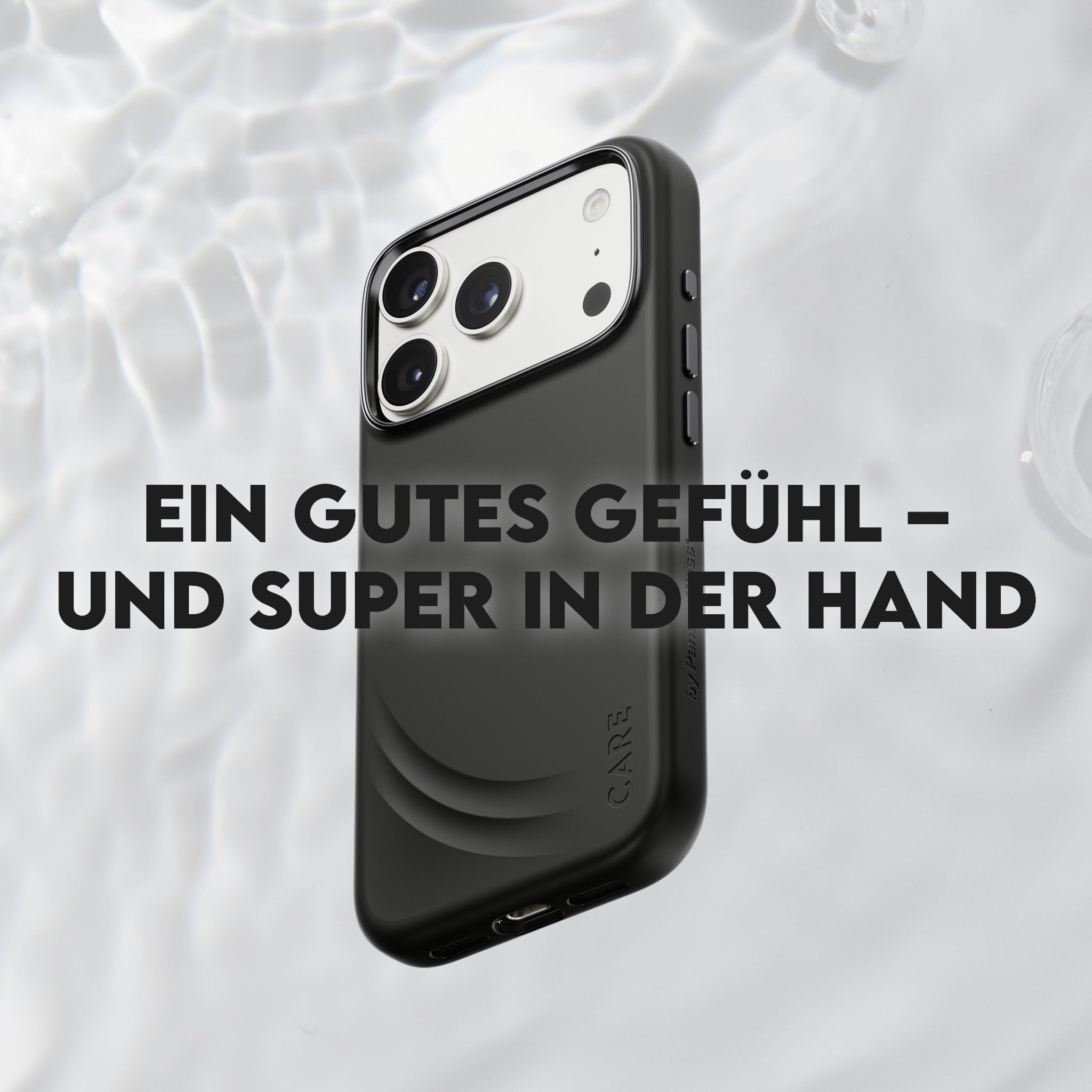 CARE™ by PanzerGlass® Flow Case Schwarz m. MagSafe iPhone 18 Pro | 17 Pro