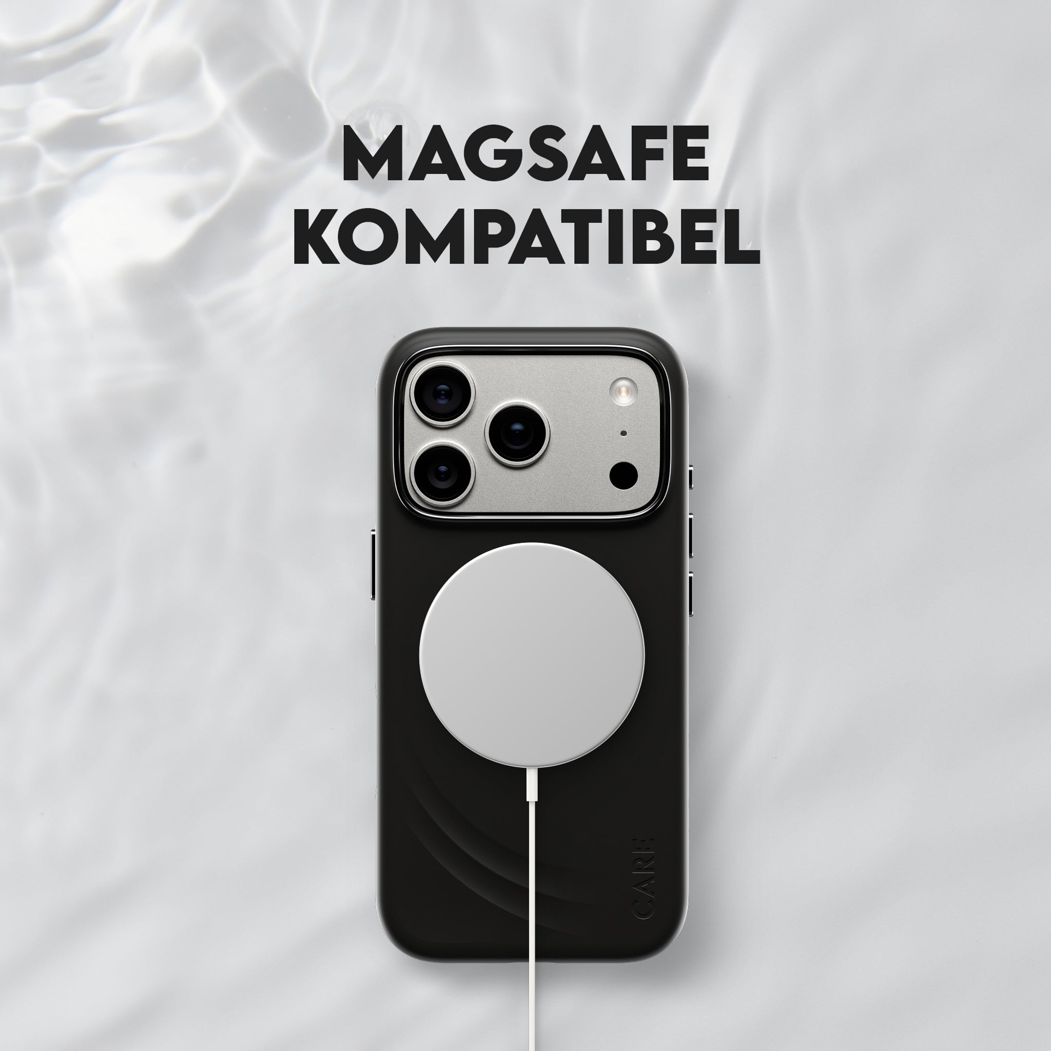 CARE™ by PanzerGlass® Flow Case Schwarz m. MagSafe iPhone 18 Pro | 17 Pro