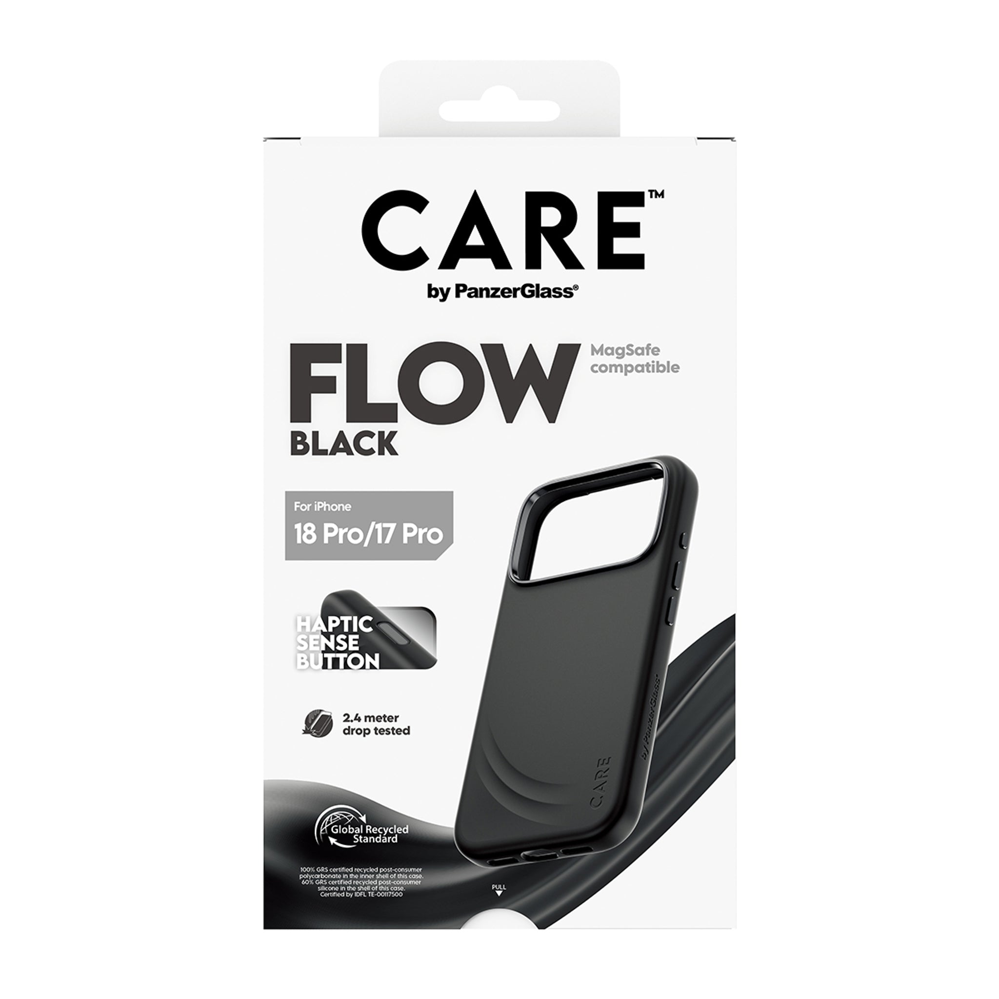 CARE™ by PanzerGlass® Flow Case Schwarz m. MagSafe iPhone 18 Pro | 17 Pro
