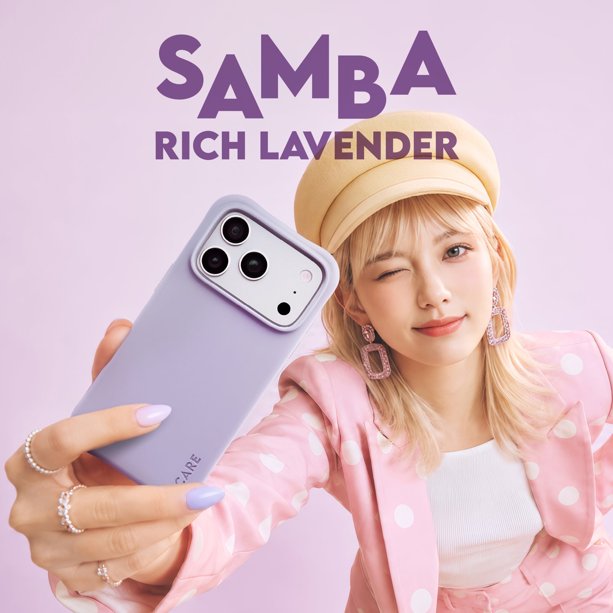 CARE™ by PanzerGlass® Samba Case Rich Lavender m. Weiss MagSafe iPhone 18 Pro Max | 17 Pro Max