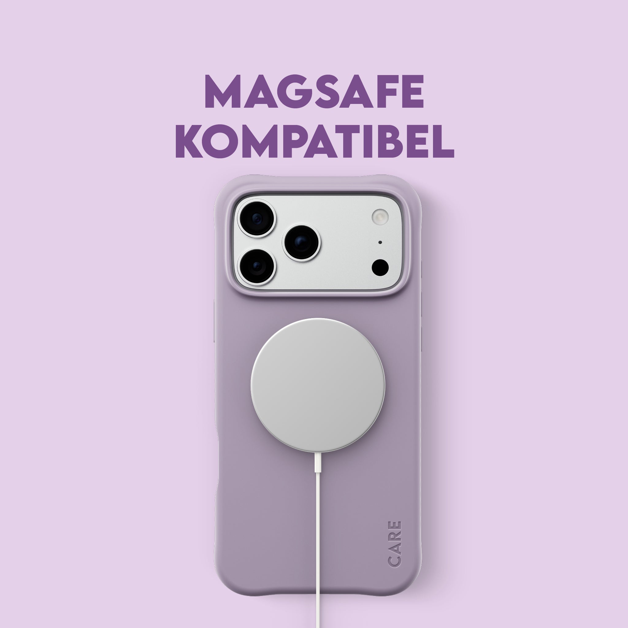 CARE™ by PanzerGlass® Samba Case Rich Lavender m. Weiss MagSafe iPhone 18 Pro Max | 17 Pro Max