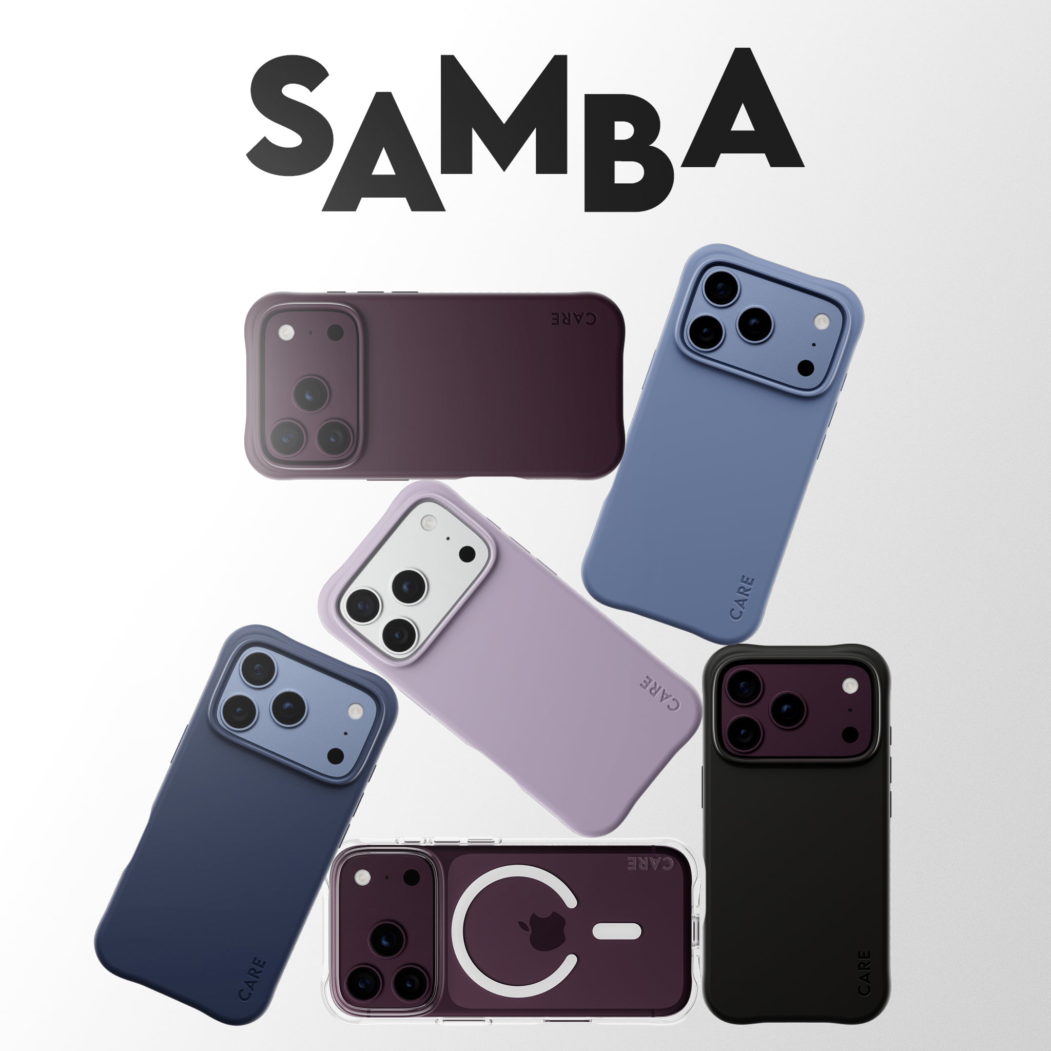 CARE™ by PanzerGlass® Samba Case Rich Lavender m. Weiss MagSafe iPhone 18 Pro Max | 17 Pro Max
