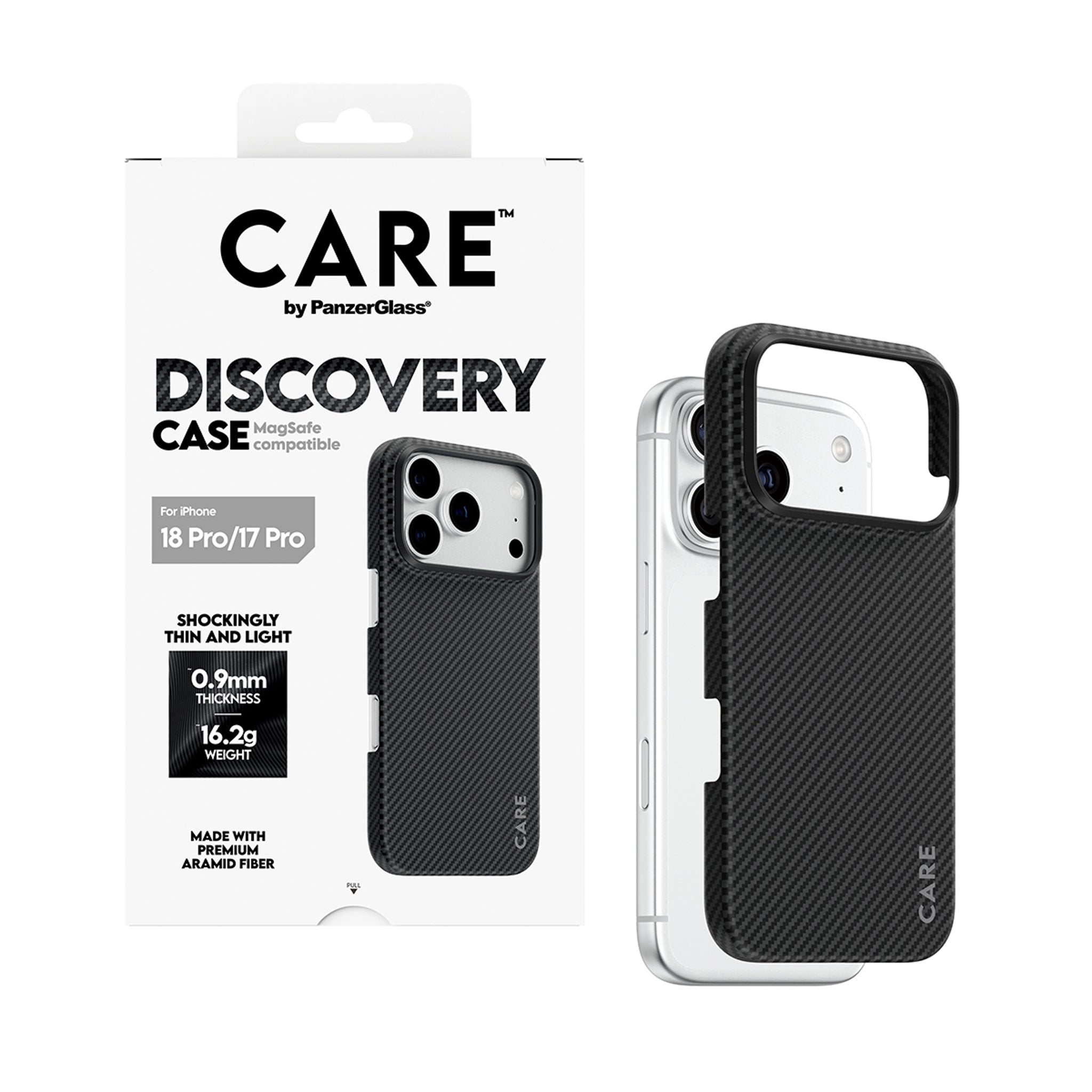 CARE™ by PanzerGlass® Discovery Case Schwarz & Grau m. MagSafe iPhone 18 Pro | 17 Pro