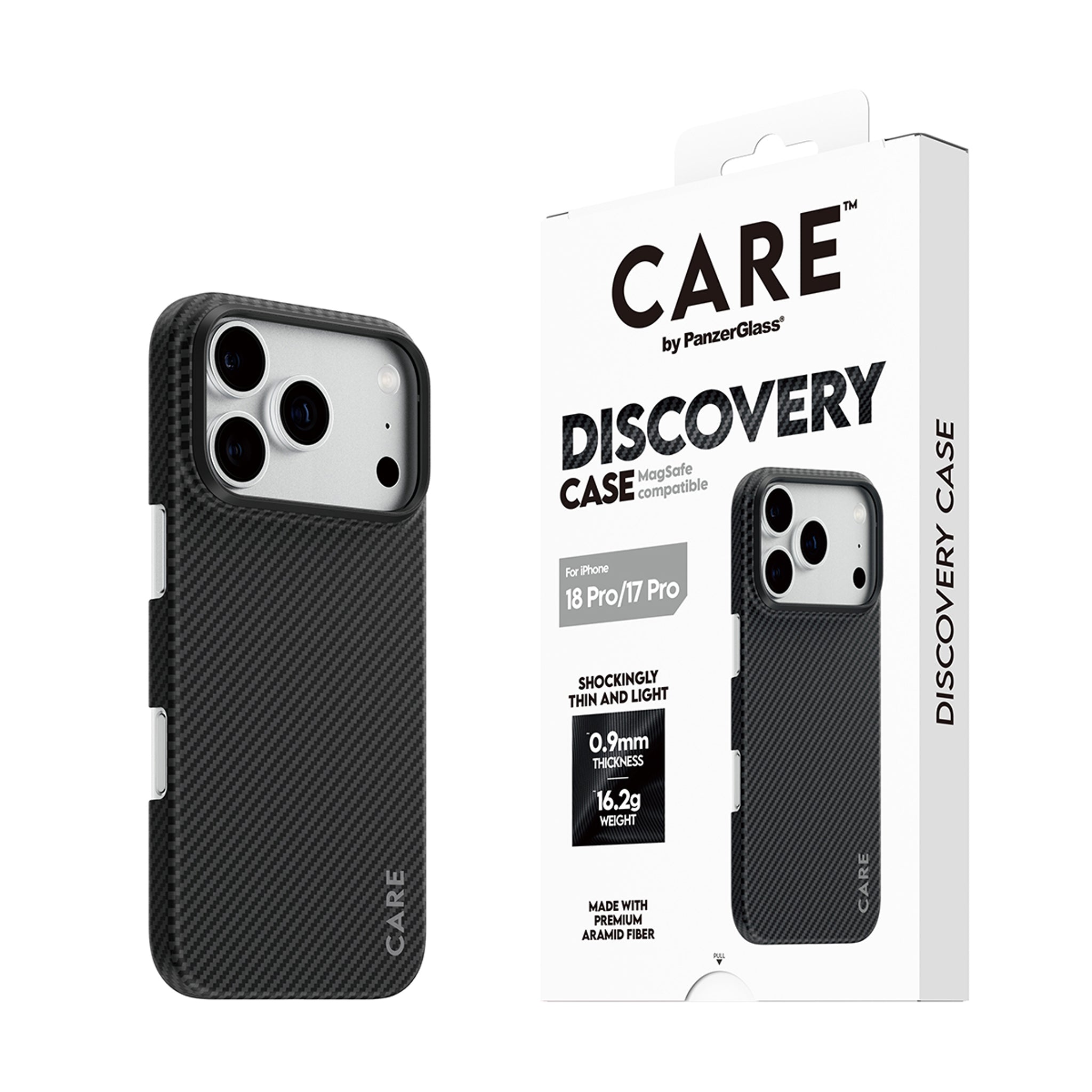 CARE™ by PanzerGlass® Discovery Case Schwarz & Grau m. MagSafe iPhone 18 Pro | 17 Pro