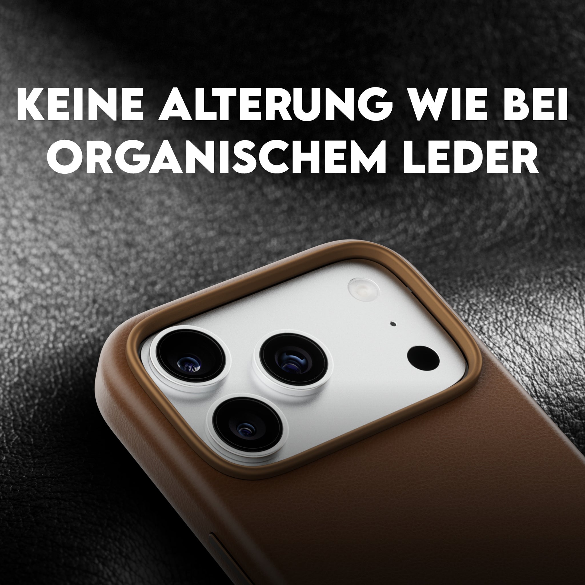CARE™ by PanzerGlass® Solo Vegan Leather Case Braun m. MagSafe iPhone 18 Pro Max | 17 Pro Max