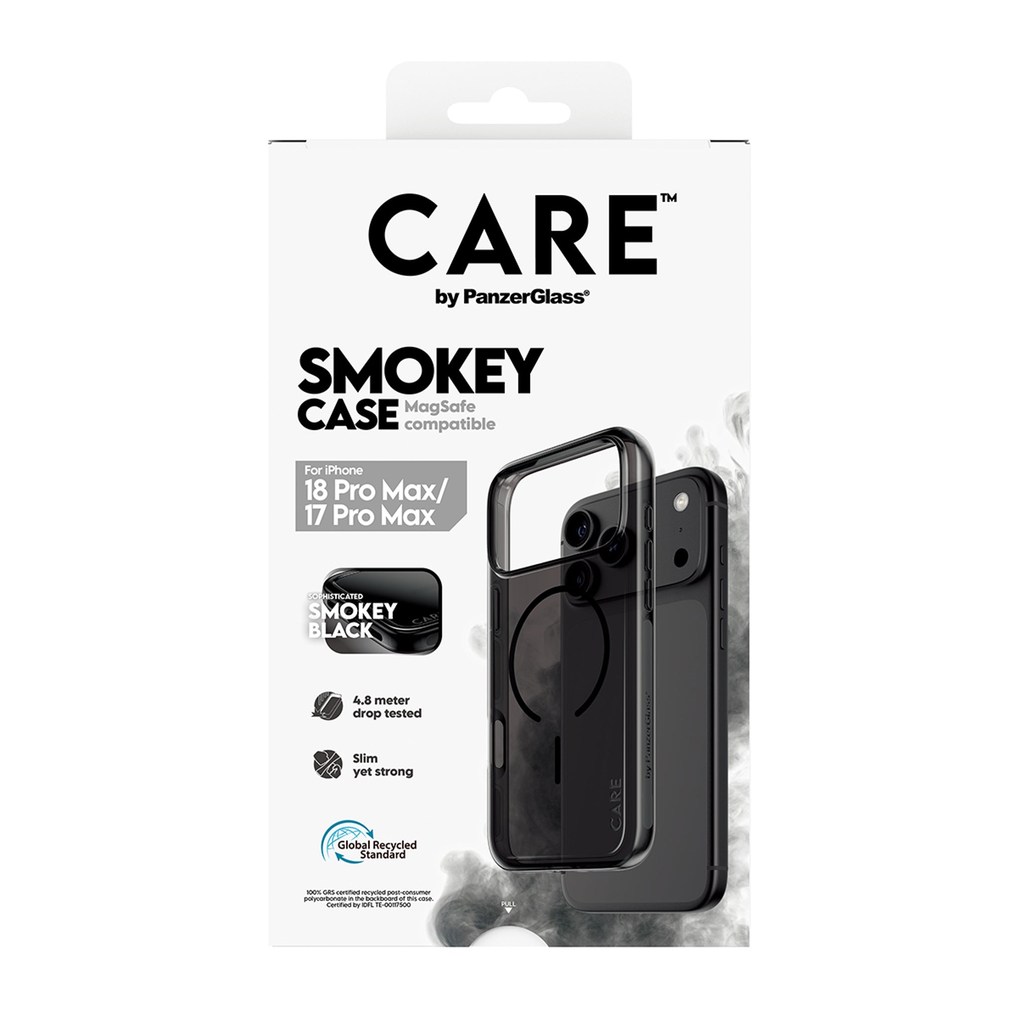 CARE™ by PanzerGlass® Smokey Case m. Schwarz MagSafe iPhone 18 Pro Max | 17 Pro Max