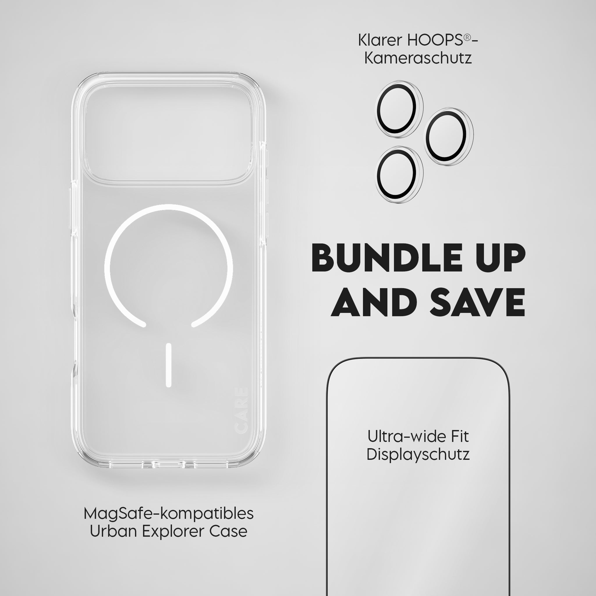 PanzerGlass® | CARE™ by PanzerGlass® Flagship 3-in-1 Set iPhone 18 Pro