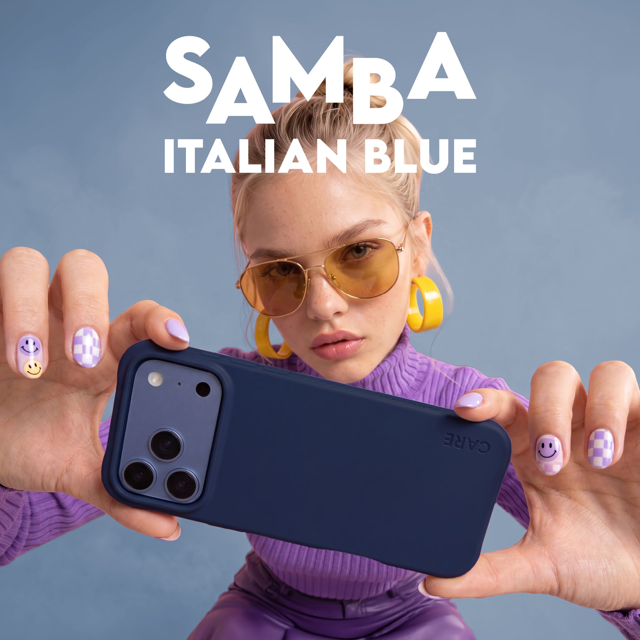 CARE™ by PanzerGlass® Samba Case Italian Blue m. MagSafe iPhone 18 Pro | 17 Pro