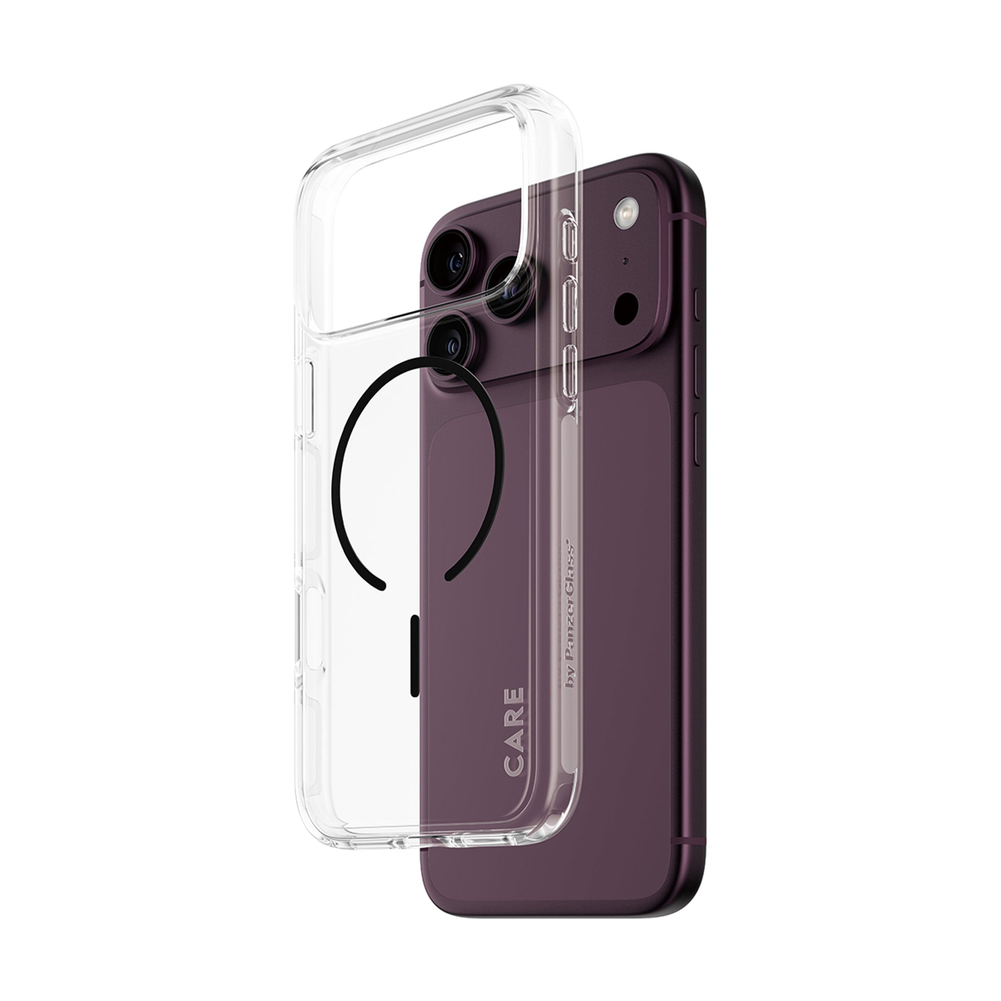 CARE™ by PanzerGlass® Urban Explorer Case Transparent m. Schwarz MagSafe iPhone 18 Pro Max | 17 Pro Max