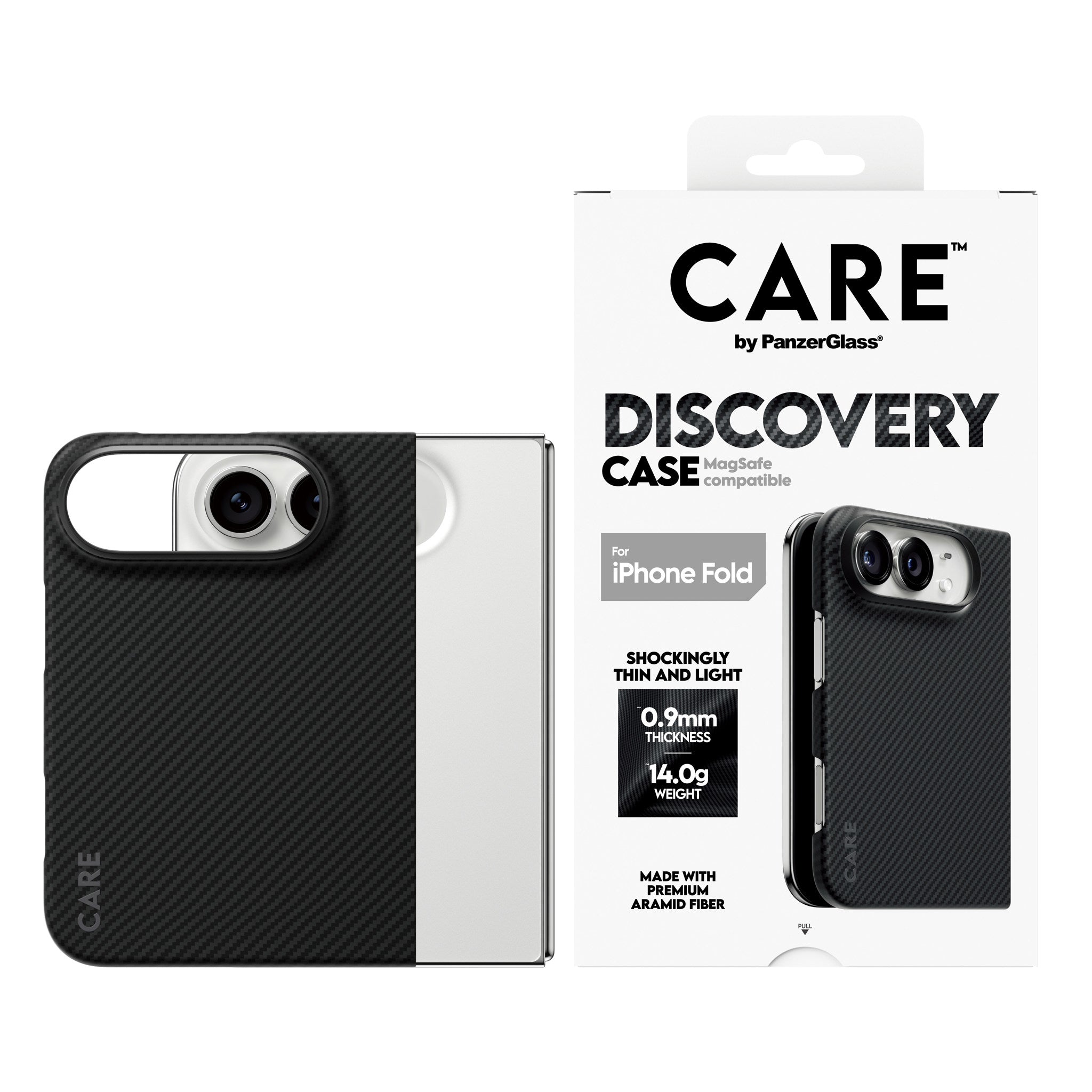 CARE™ by PanzerGlass® Discovery Case Schwarz & Grau m. MagSafe iPhone 2026 Fold