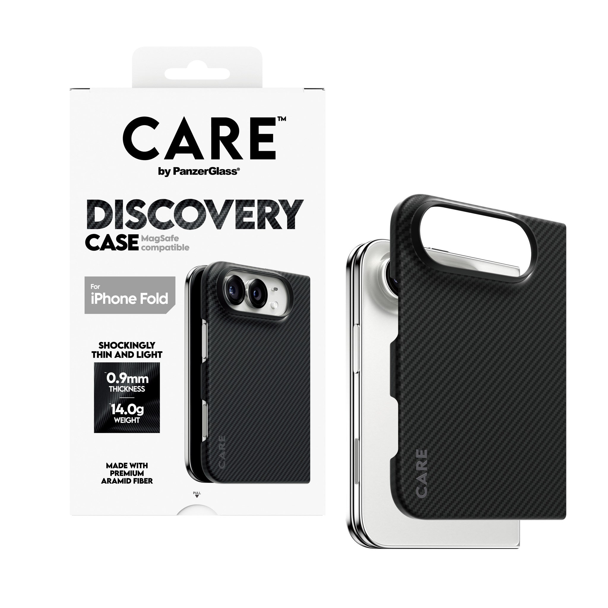 CARE™ by PanzerGlass® Discovery Case Schwarz & Grau m. MagSafe iPhone 2026 Fold