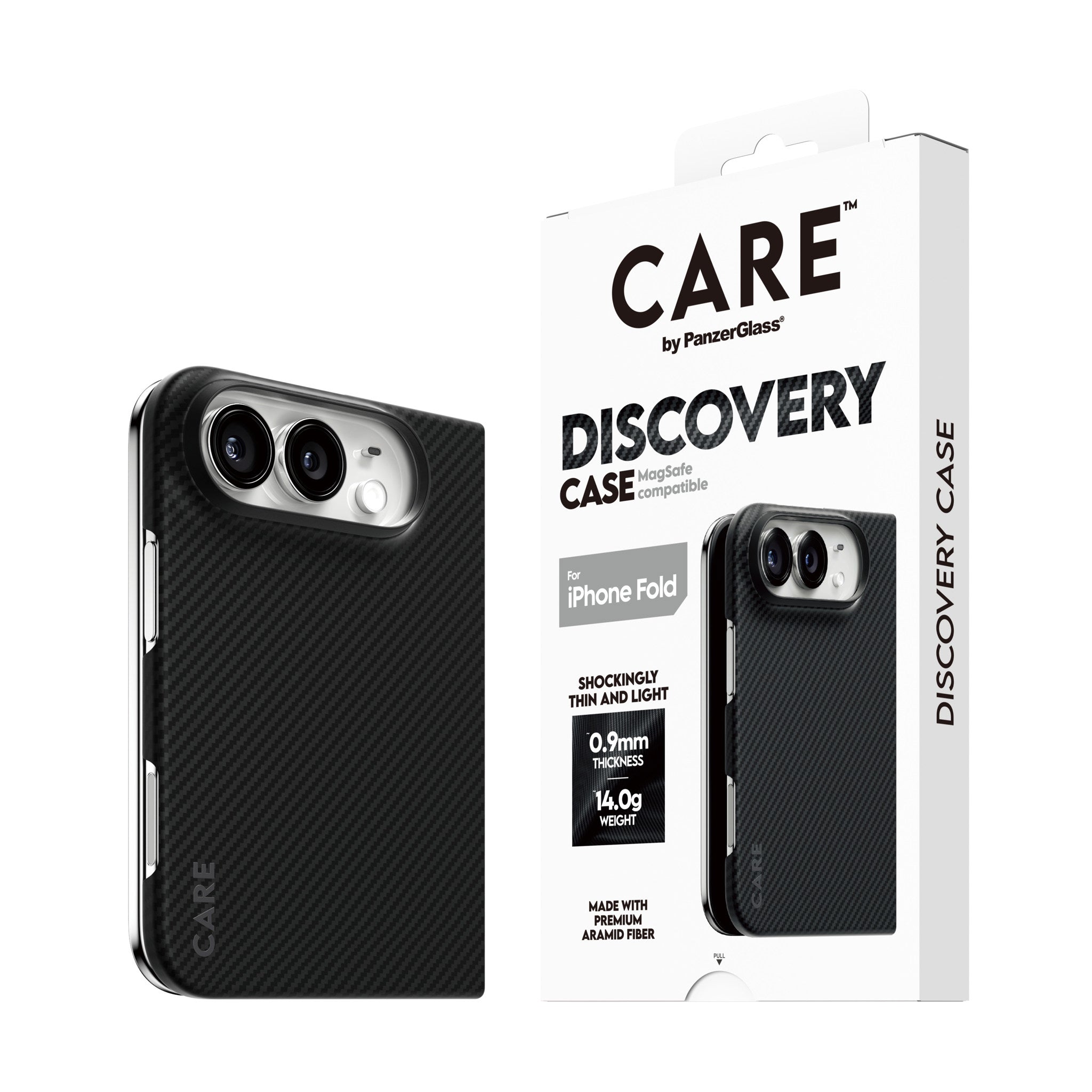 CARE™ by PanzerGlass® Discovery Case Schwarz & Grau m. MagSafe iPhone 2026 Fold