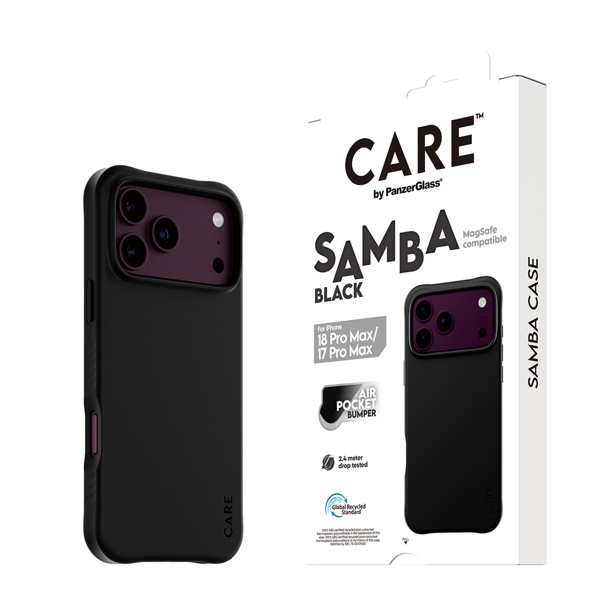 CARE™ by PanzerGlass® Samba Case Schwarz m. MagSafe iPhone 18 Pro Max | 17 Pro Max