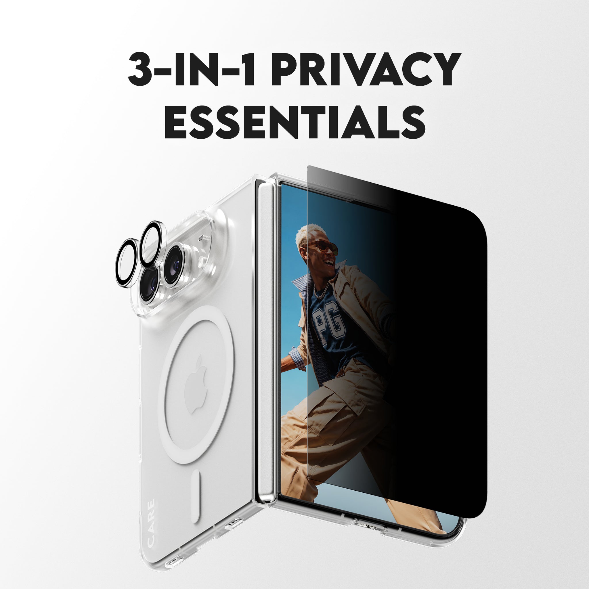 PanzerGlass® | CARE™ by PanzerGlass® 3-in-1 Flagship Privacy Set iPhone Duo