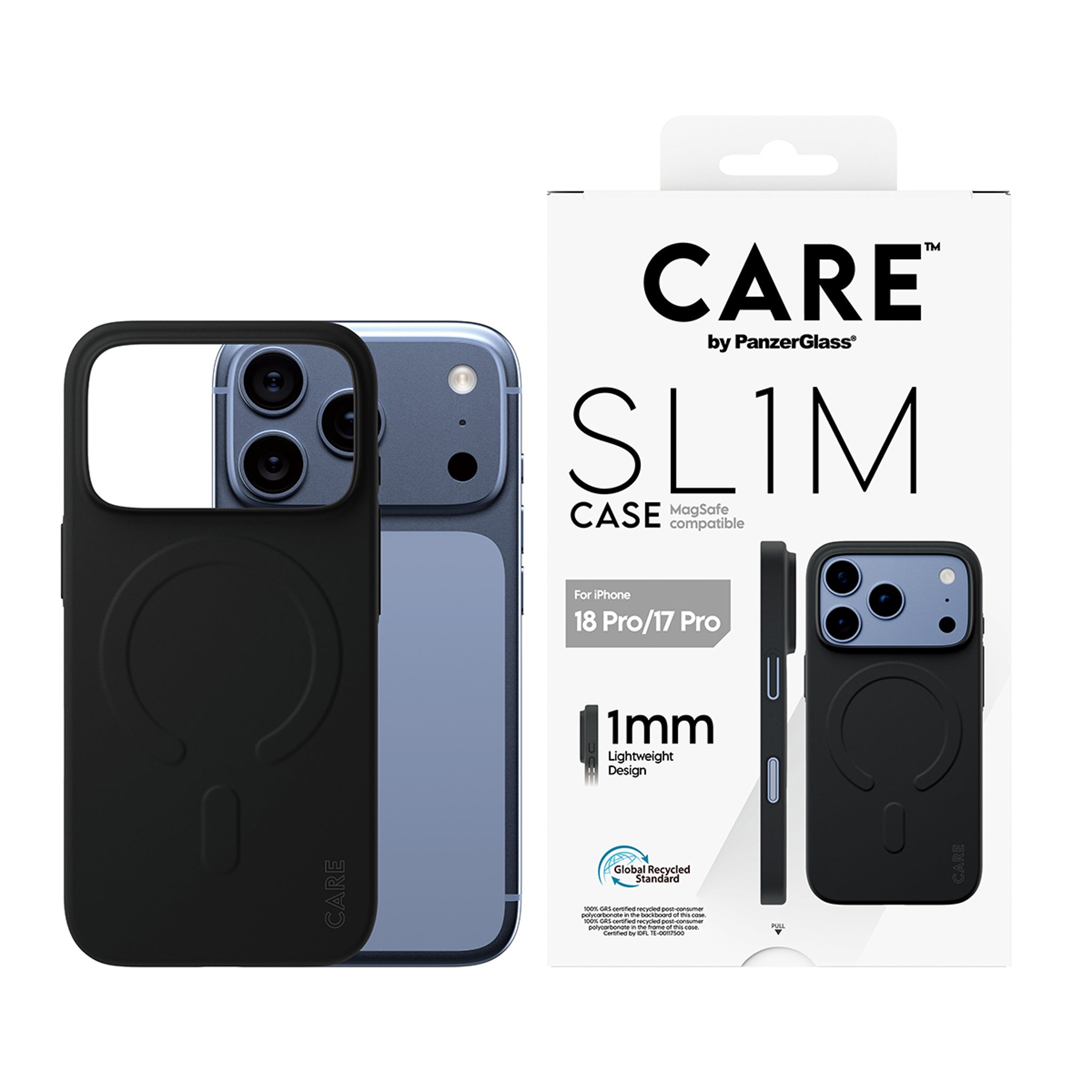 CARE™ by PanzerGlass® SL1M Case Schwarz m. MagSafe iPhone 18 Pro | 17 Pro