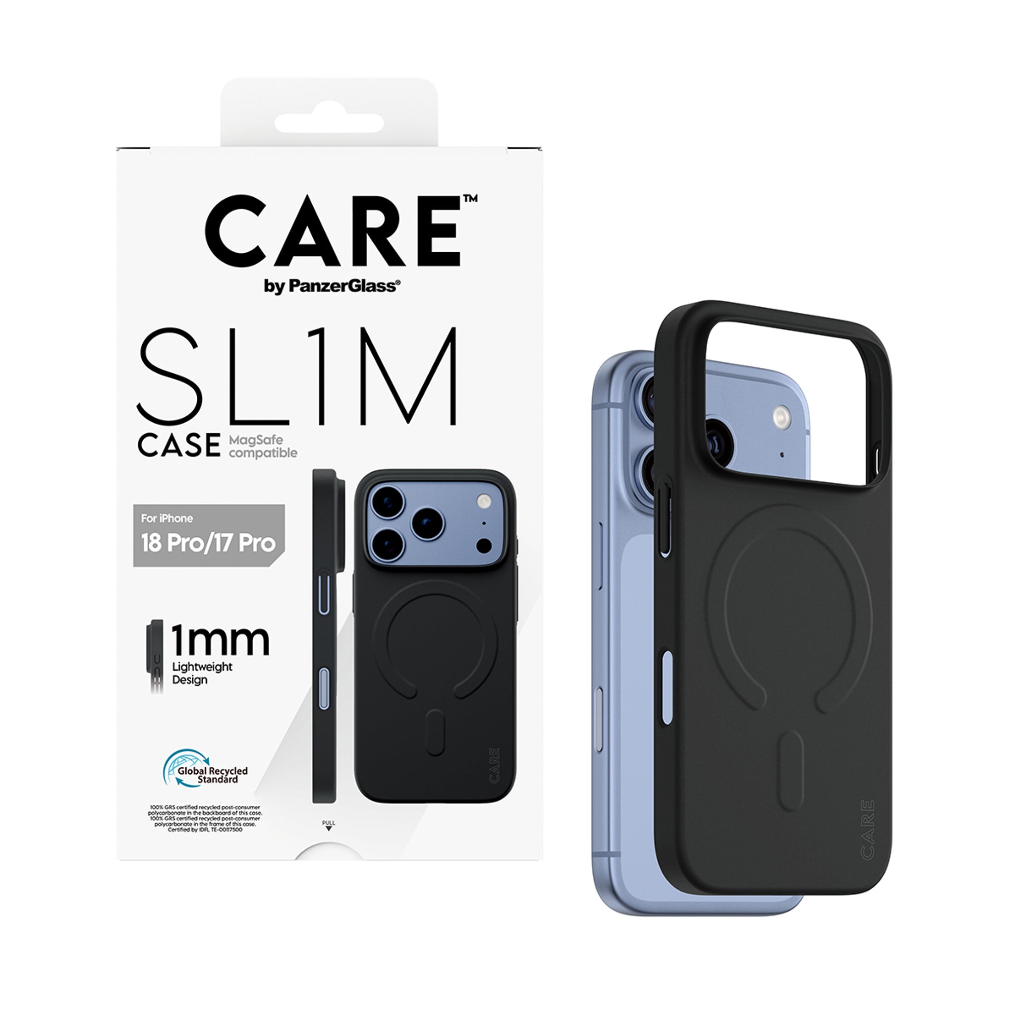CARE™ by PanzerGlass® SL1M Case Schwarz m. MagSafe iPhone 18 Pro | 17 Pro