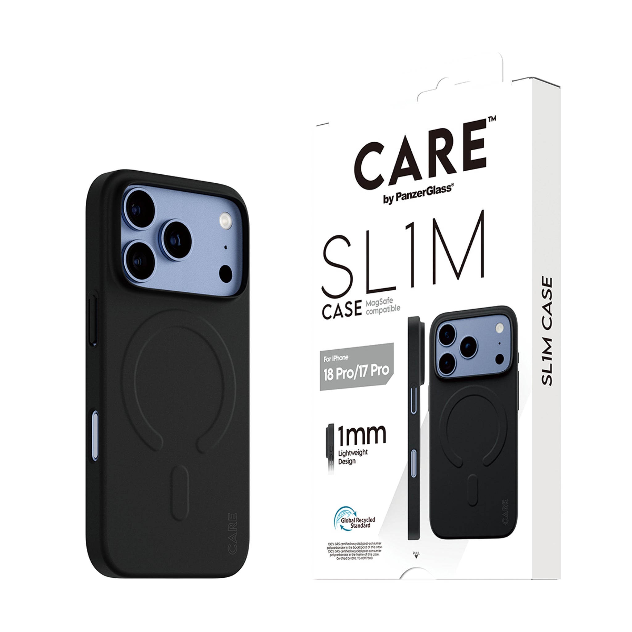 CARE™ by PanzerGlass® SL1M Case Schwarz m. MagSafe iPhone 18 Pro | 17 Pro