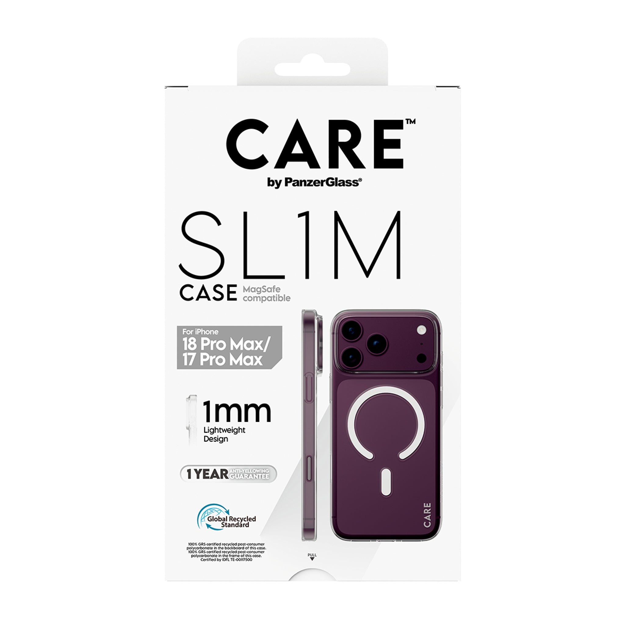 CARE™ by PanzerGlass® SL1M Case Transparent m. MagSafe iPhone 18 Pro Max | 17 Pro Max