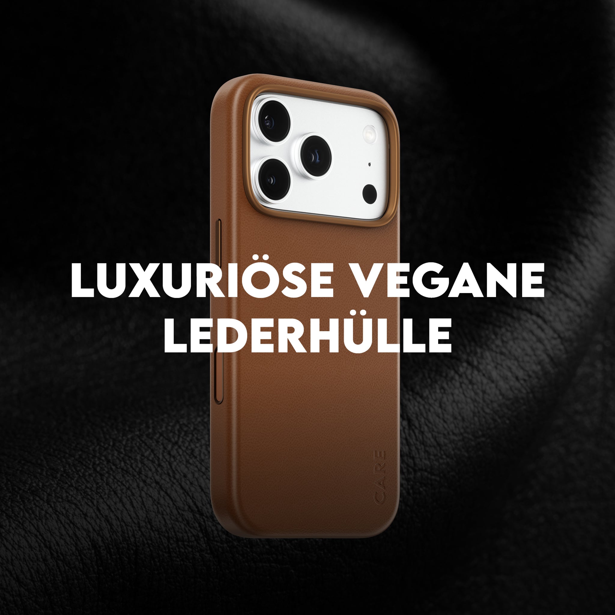 CARE™ by PanzerGlass® Solo Vegan Leather Case Braun m. MagSafe iPhone 18 Pro | 17 Pro